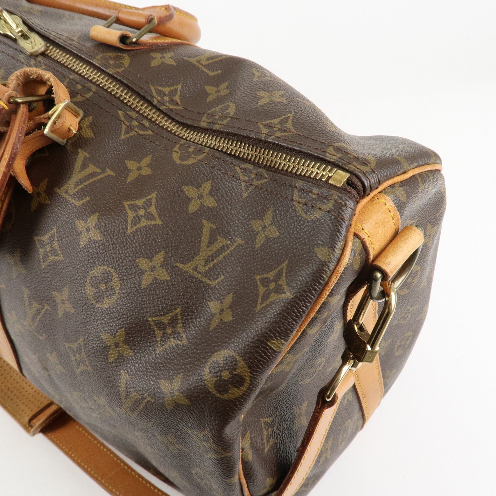 Louis Vuitton Monogram Keep All Bandouliere 50 Boston Bag M41416