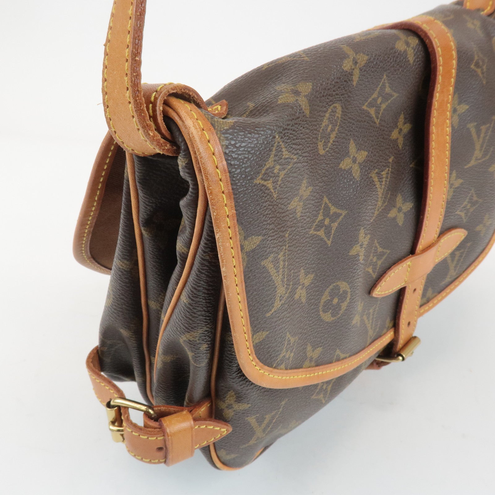 Louis Vuitton Monogram Saumur 30 Crossbody Bag Brown M42256 Used