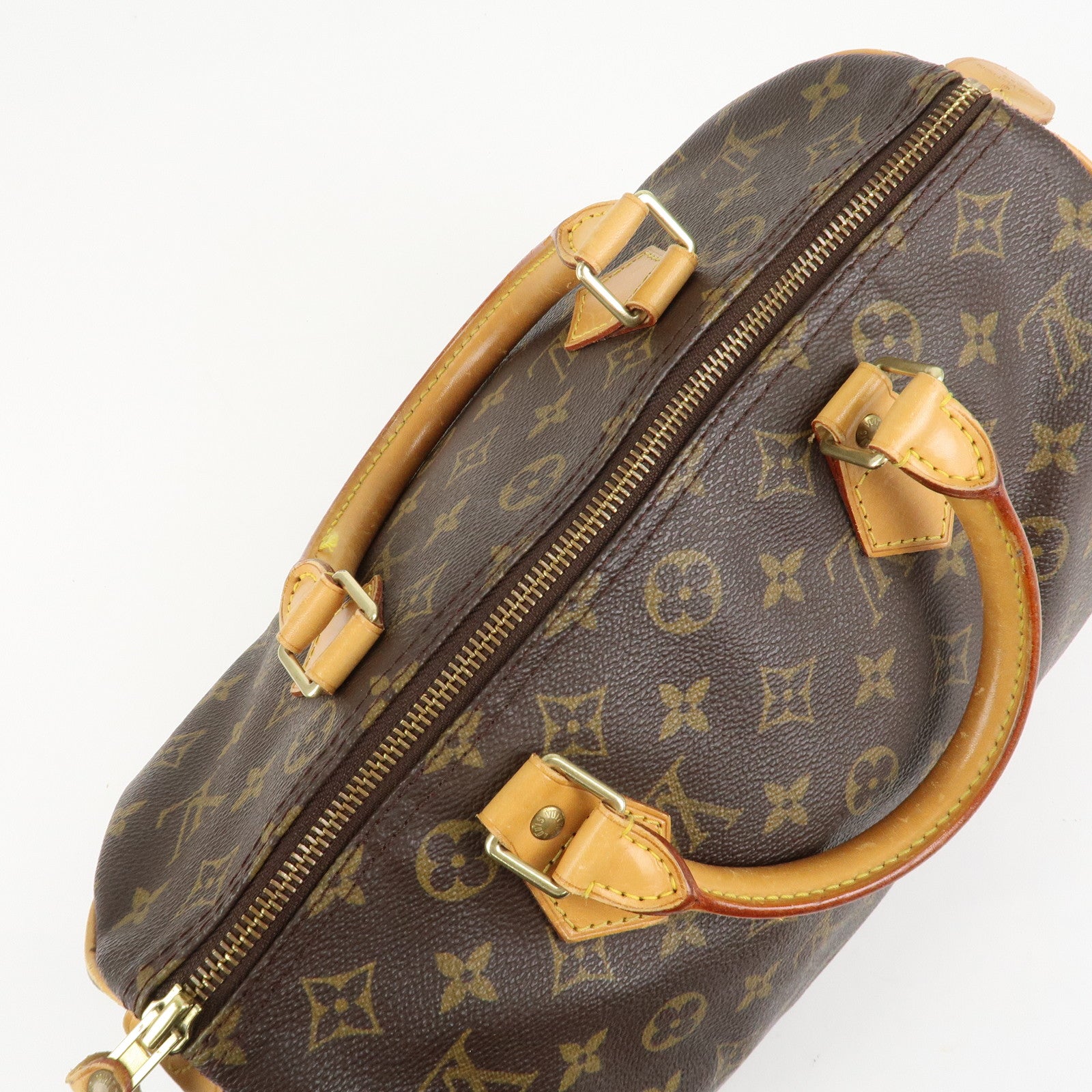 Louis Vuitton Monogram Speedy 30 Hand Bag Boston Bag M41526 Used