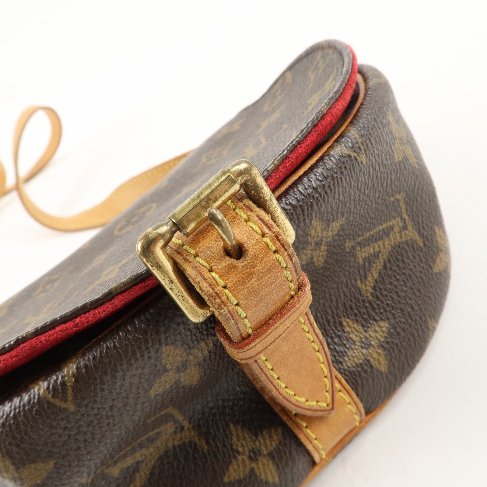 Louis Vuitton Monogram Tamburan Shoulder Bag Brown M51179