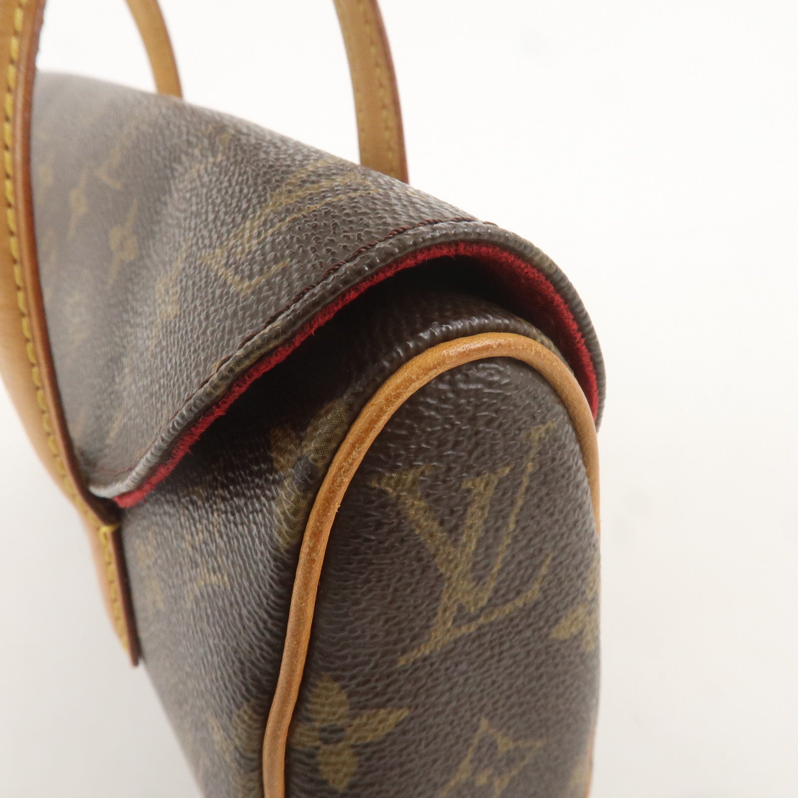 Louis Vuitton Monogram Sonatine Hand Bag Brown M51902