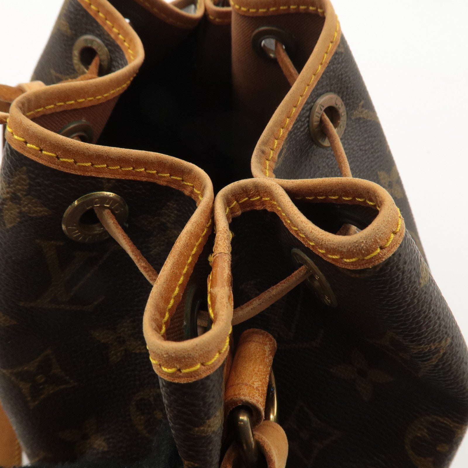 Louis Vuitton Monogram Petit Noe Shoulder Bag Brown M42226