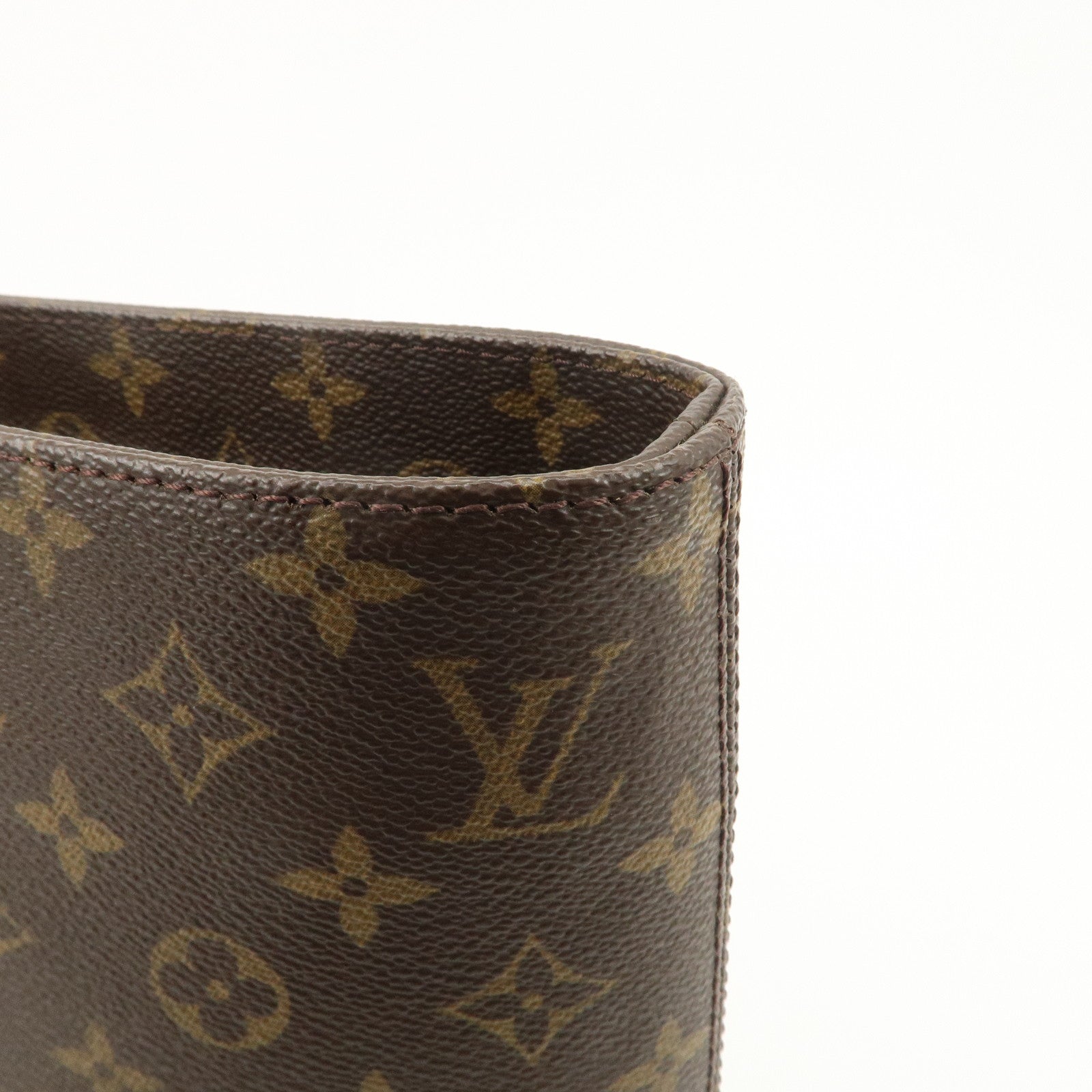 Louis Vuitton Monogram Luco Tote Bag Hand Bag Brown M51155 Used