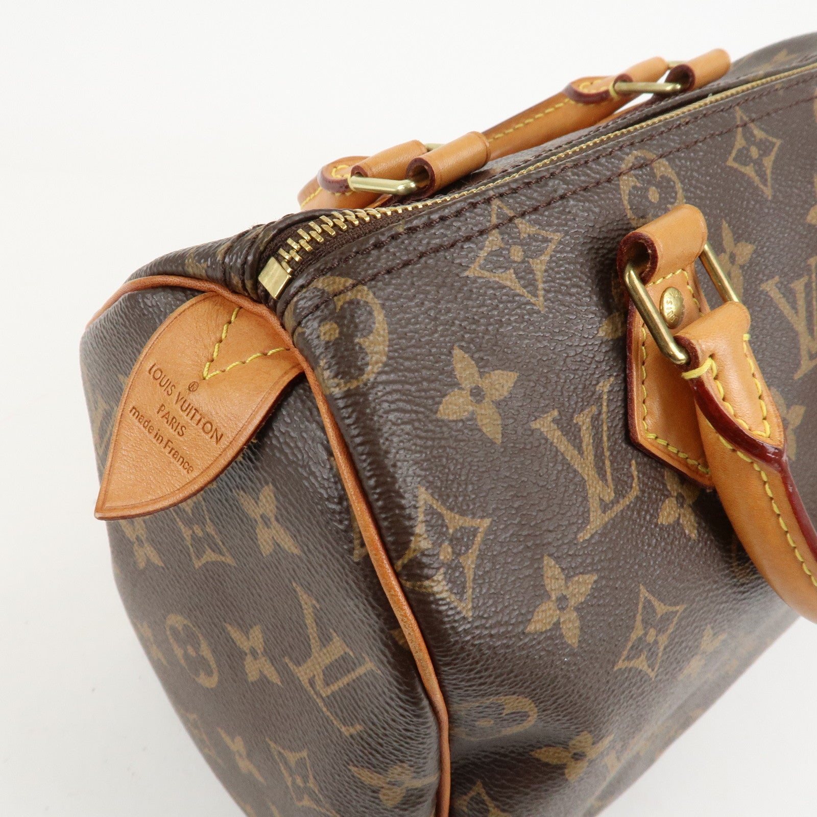 Louis Vuitton Monogram Speedy 25 Hand Bag Boston Bag M41109 Used