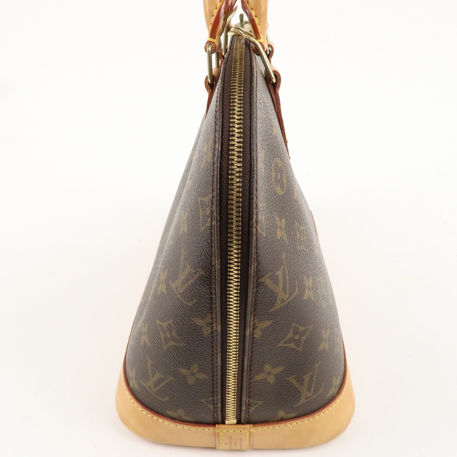 Louis Vuitton Monogram Alma Hand Bag Brown M51130