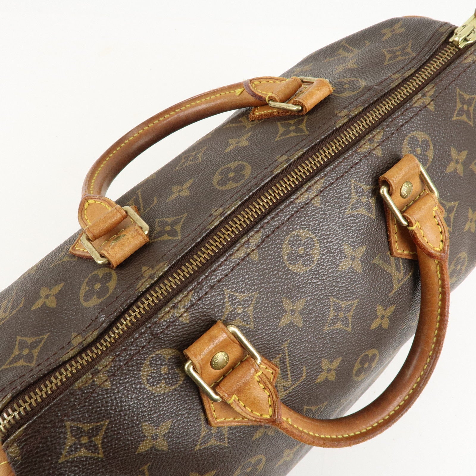 Louis Vuitton Monogram Speedy 30 Hand Bag Boston Bag M41526 Used