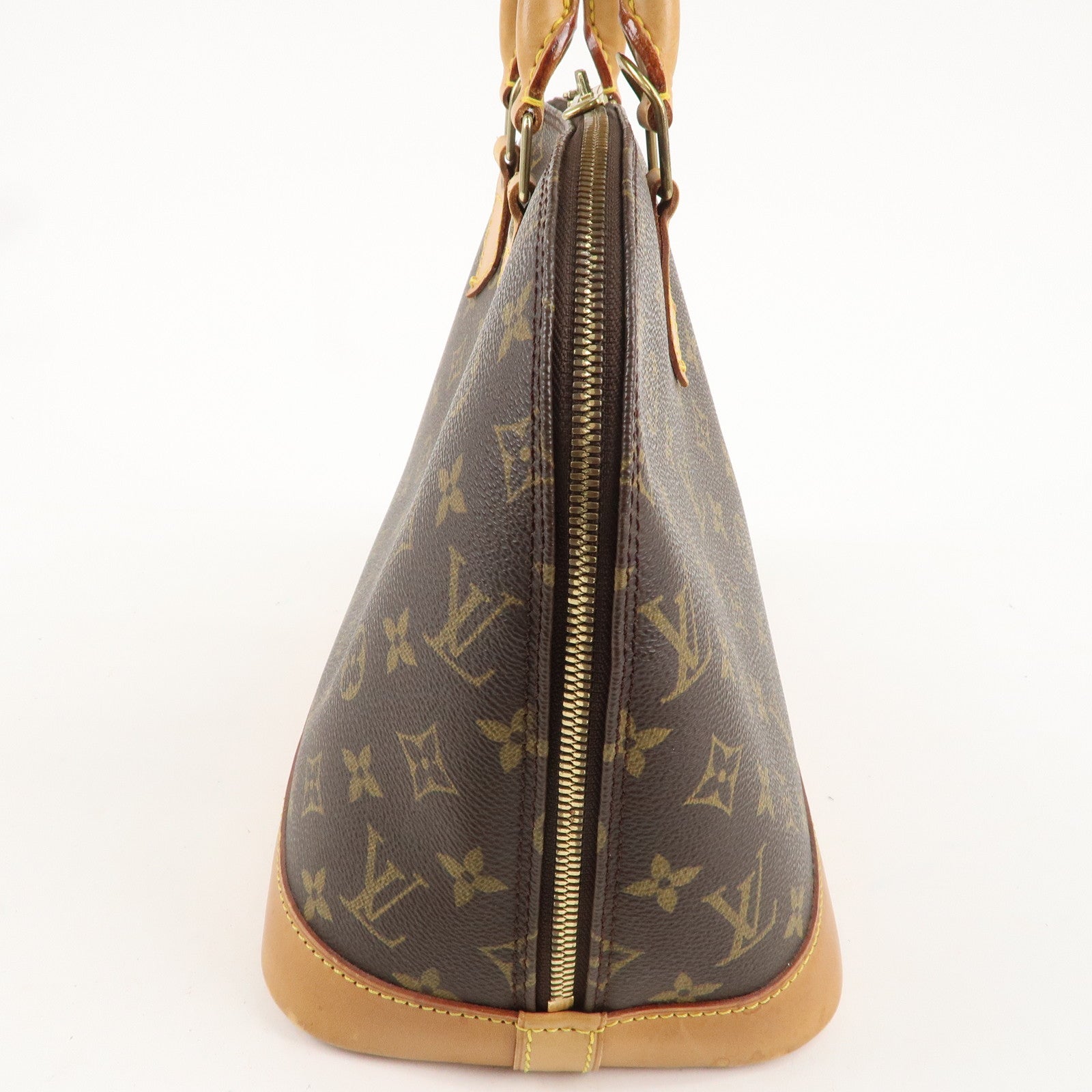 Louis Vuitton Monogram Alma Hand Bag Brown M51130