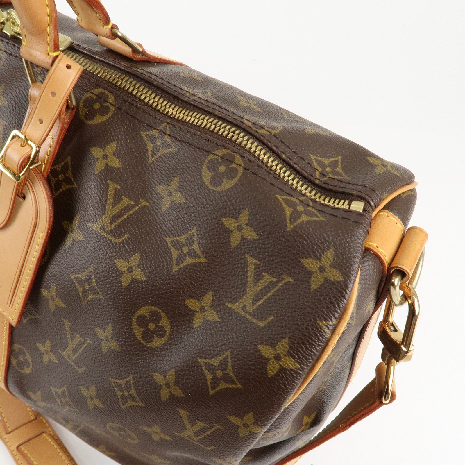 Louis Vuitton Monogram Keep All Bandouliere 45 Boston Bag M41418