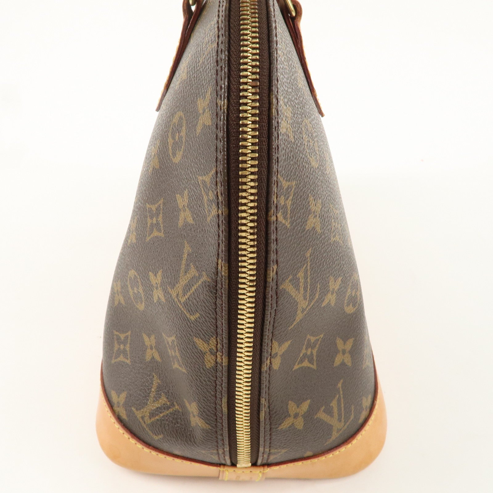 Louis Vuitton Monogram Alma Hand Bag Brown M51130