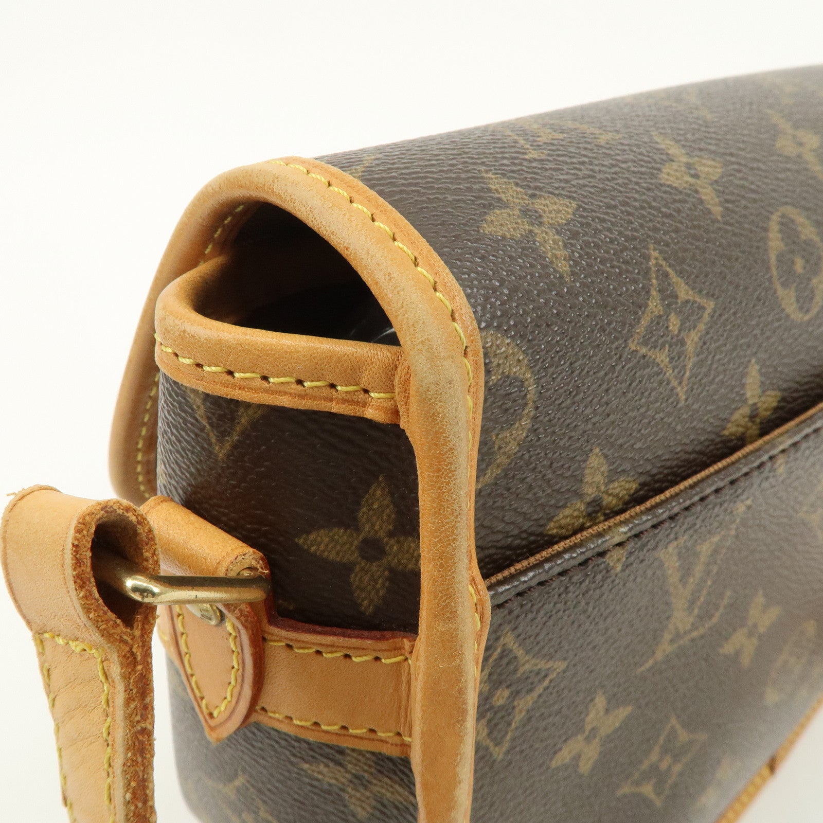 Louis Vuitton Monogram Sologne Shoulder Bag Brown M42250 Used