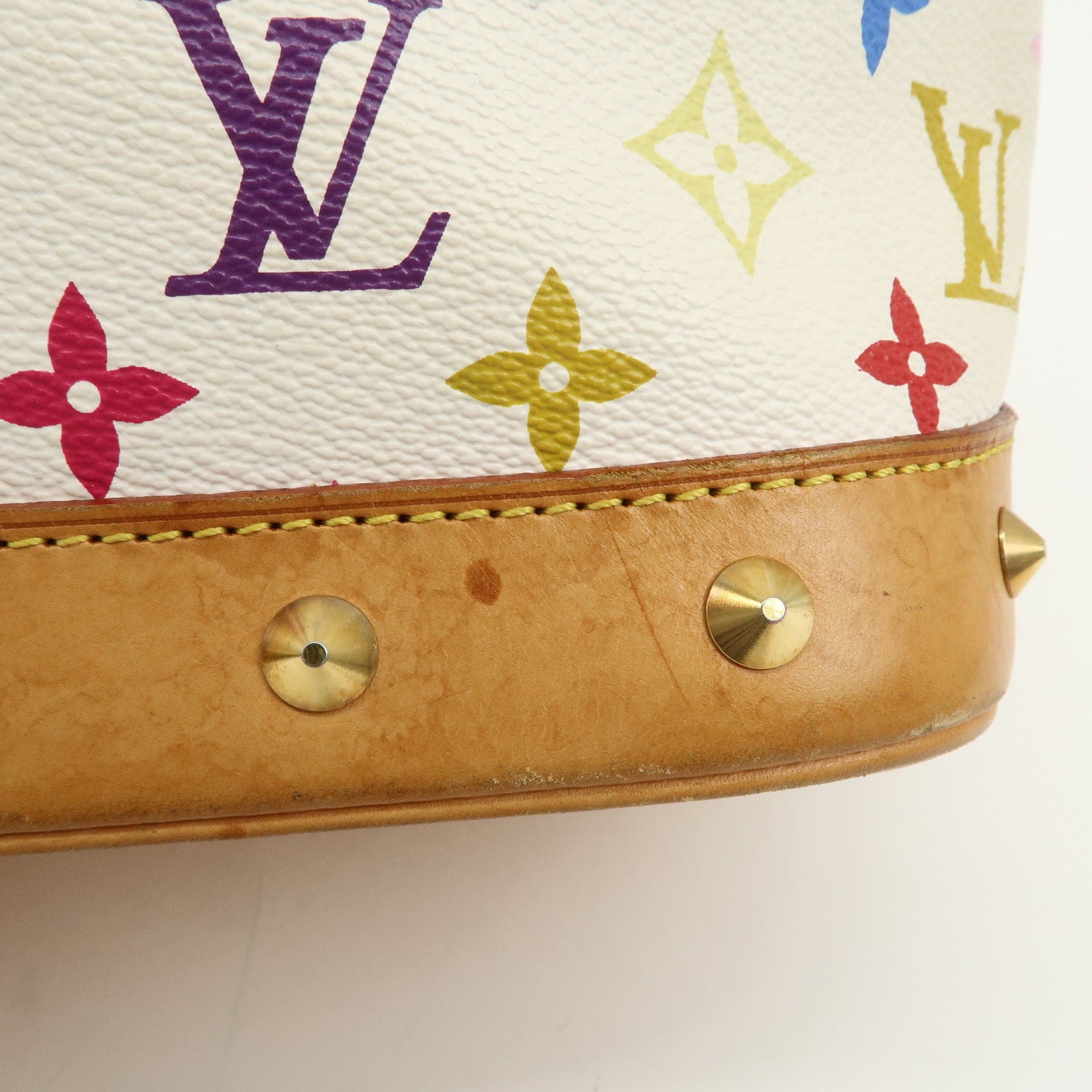 Louis Vuitton Monogram Multicolor Alma PM Hand Bag Blanc M92647