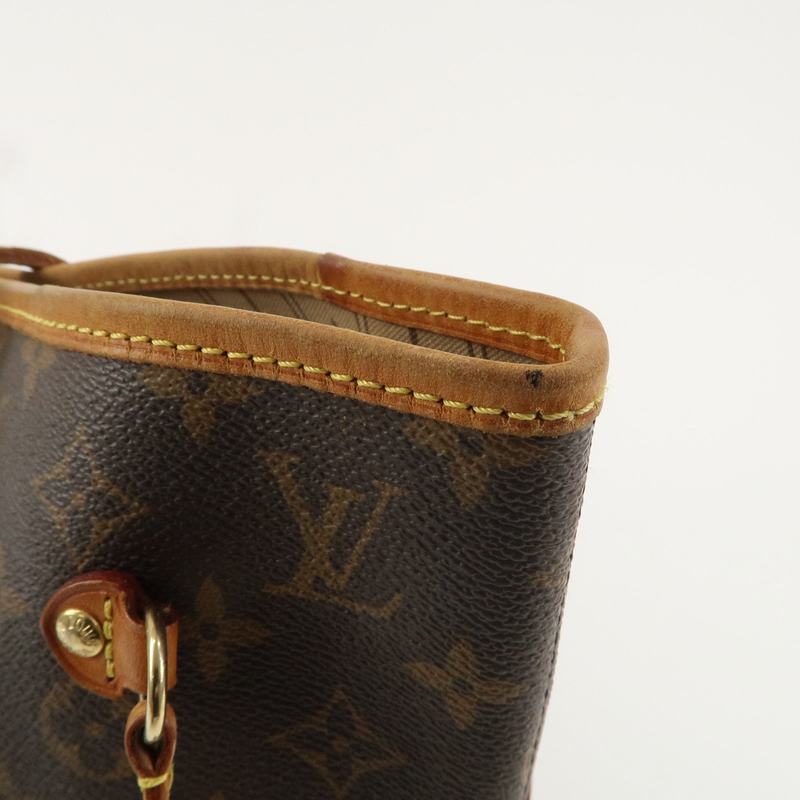 Louis Vuitton Monogram Neverfull MM Tote Bag Brown M40156