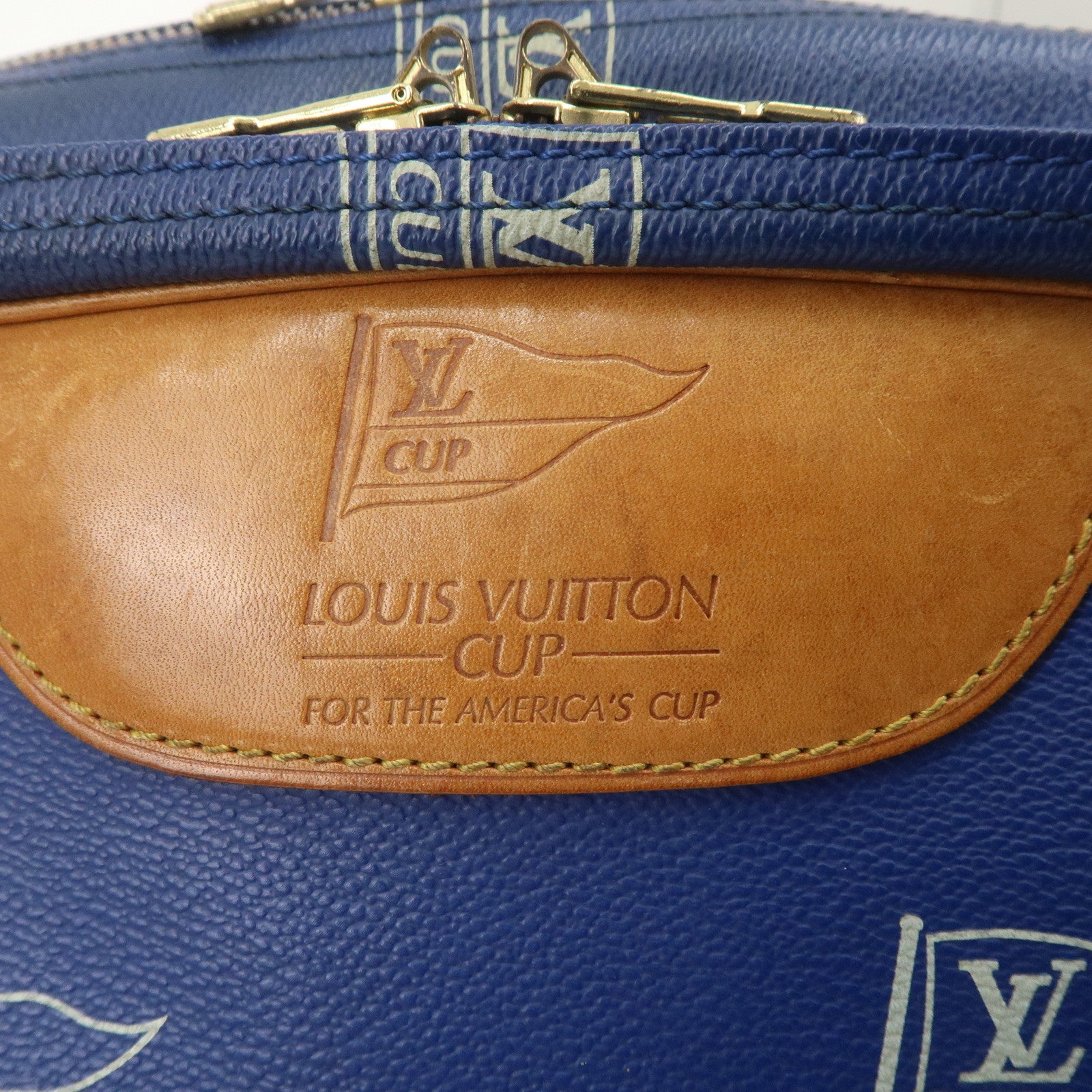 Louis Vuitton Sac Cowes LV Cup Monogram Shoulder Bag Blue M80008