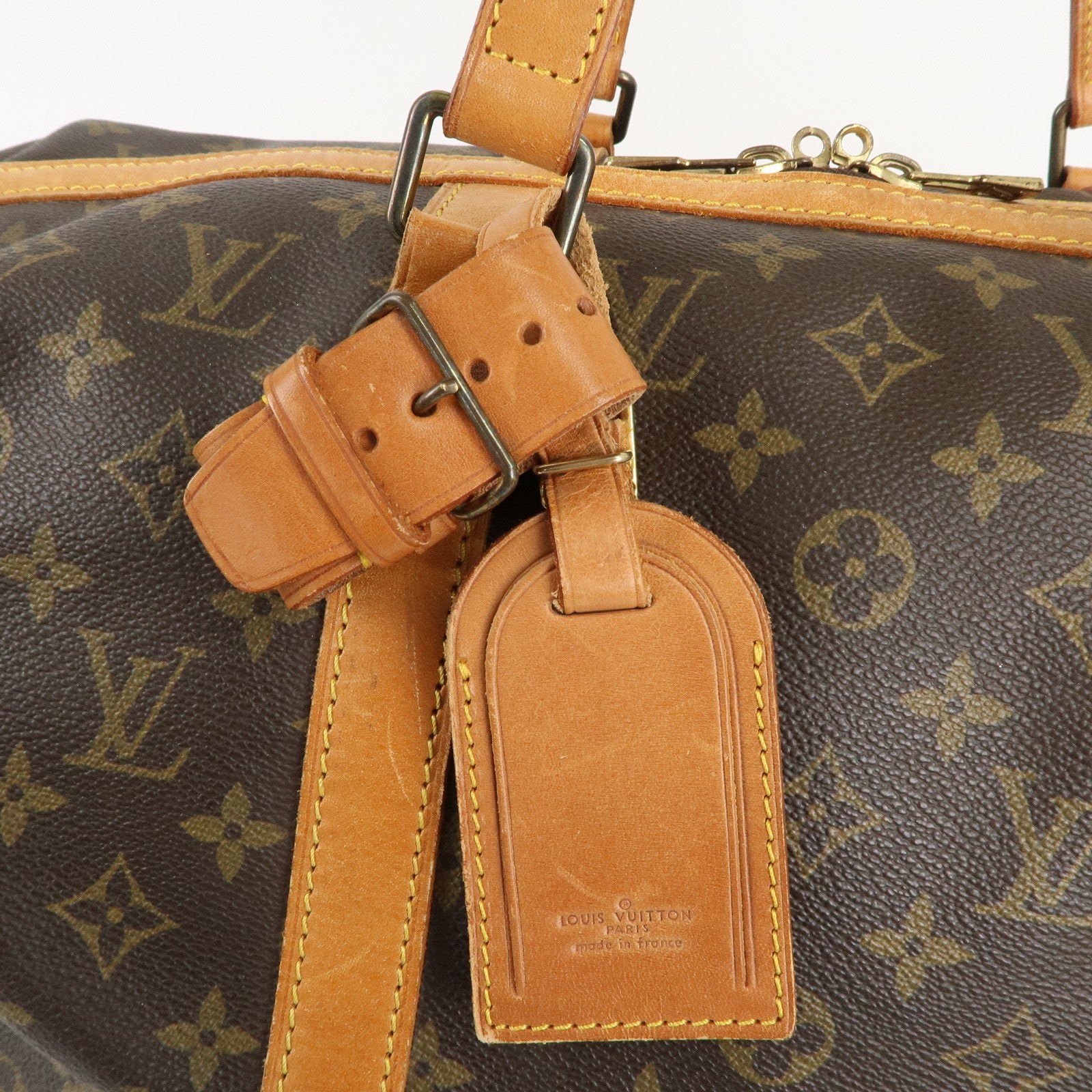 Louis Vuitton Monogram Sac Souple 45 Boston Bag Brown M41624