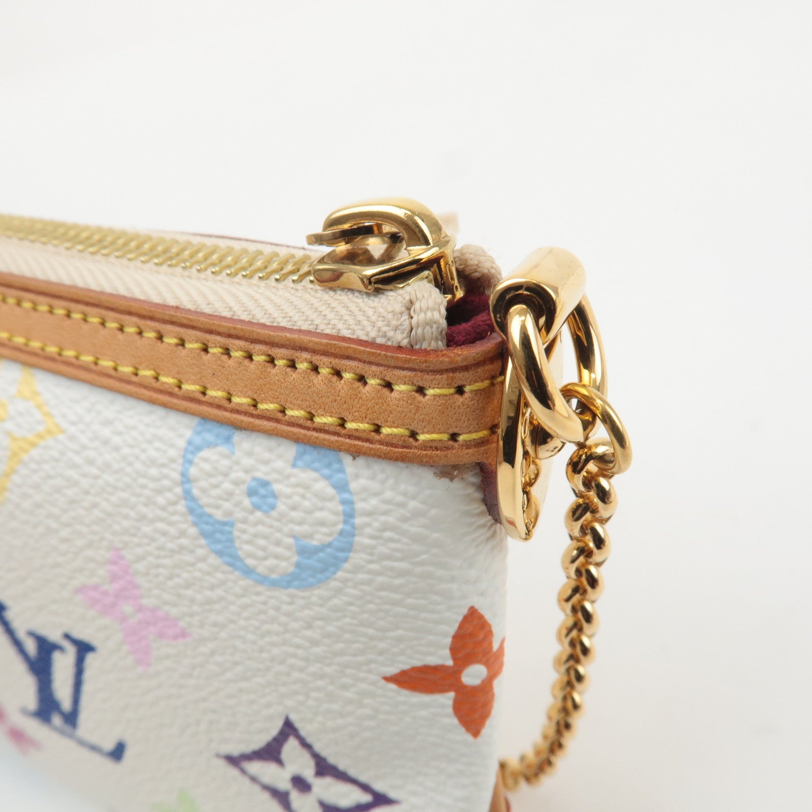 Louis Vuitton Monogram Multicolor Pochette Milla MM Blanc M60096