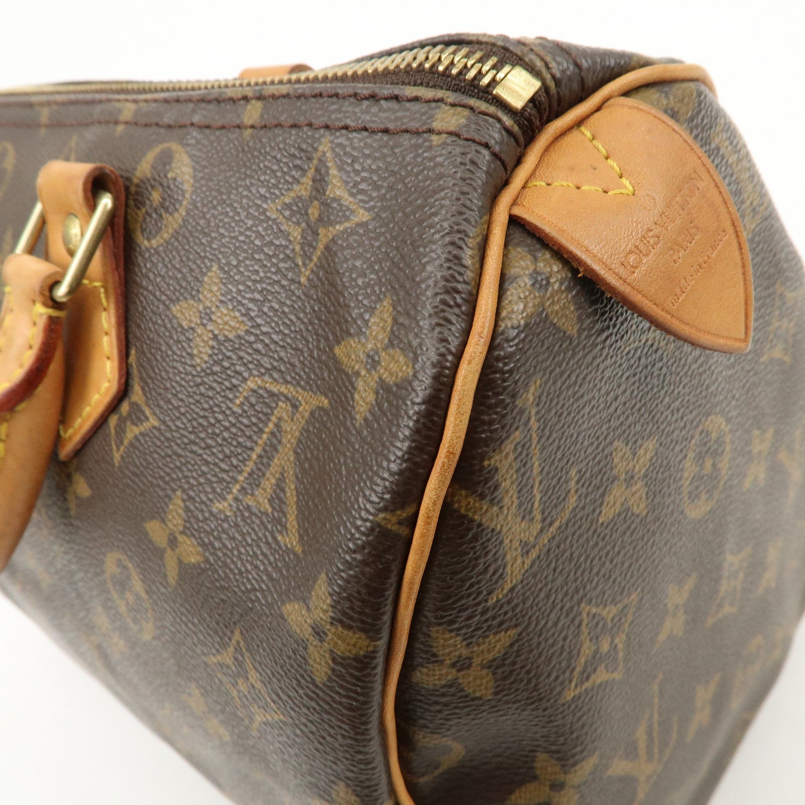 Louis Vuitton Monogram Speedy 30 Hand Bag Boston Bag M41526 Used