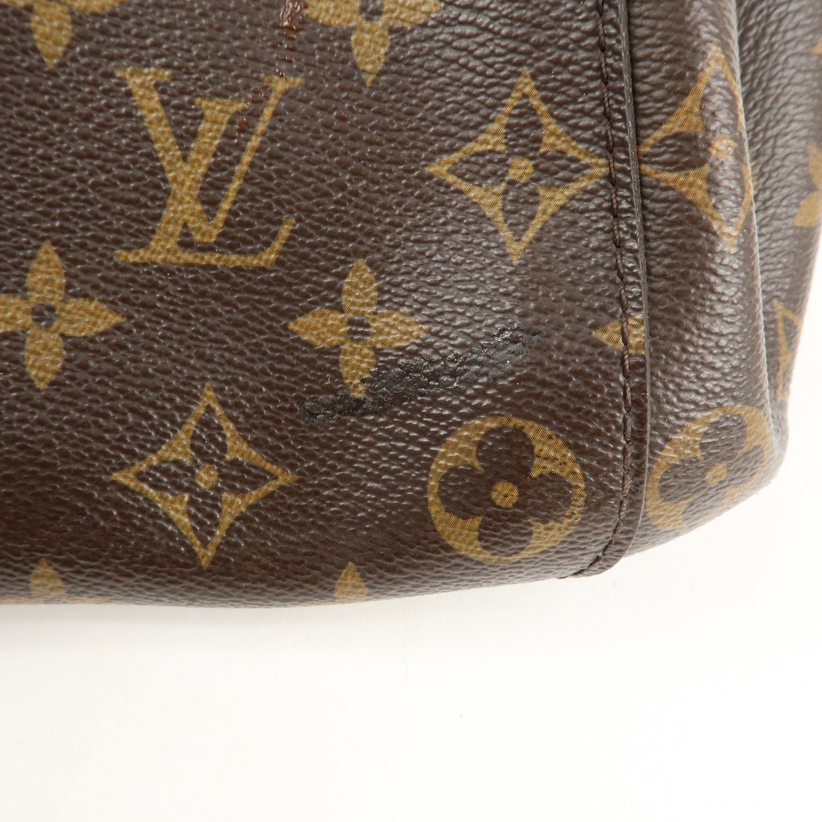 Louis Vuitton Monogram Montaigne GM Hand Bag Brown M41067 Used