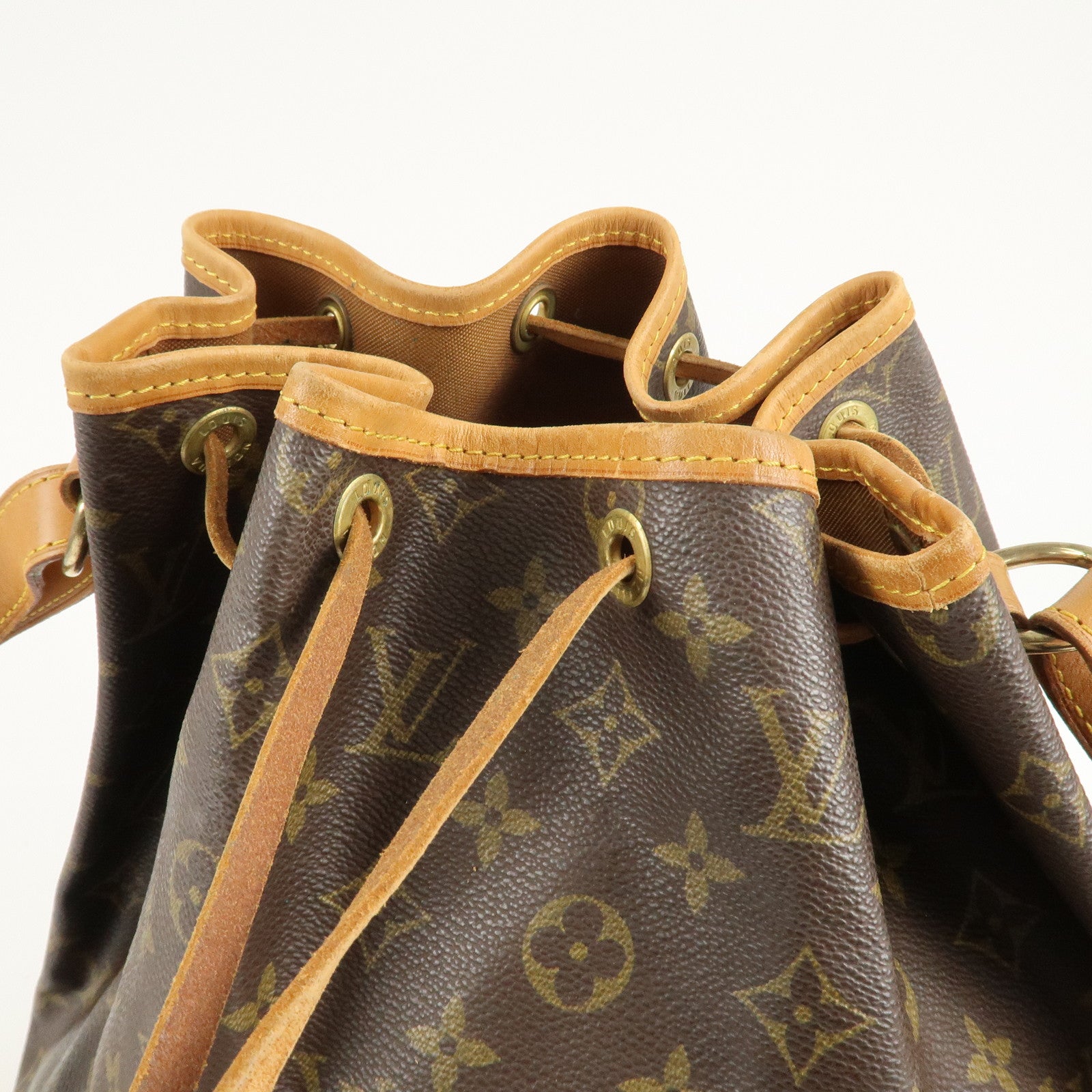 Louis Vuitton Monogram Noe Shoulder Bag Hand Bag Brown M42224 Used