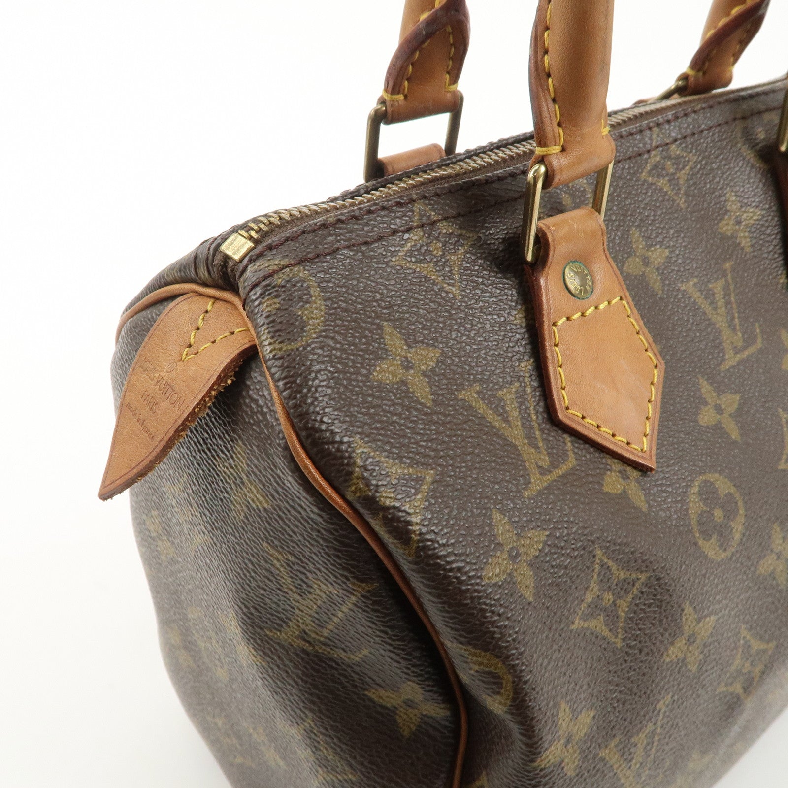 Louis Vuitton Monogram Speedy 25 Hand Bag Boston Bag M41528 Used