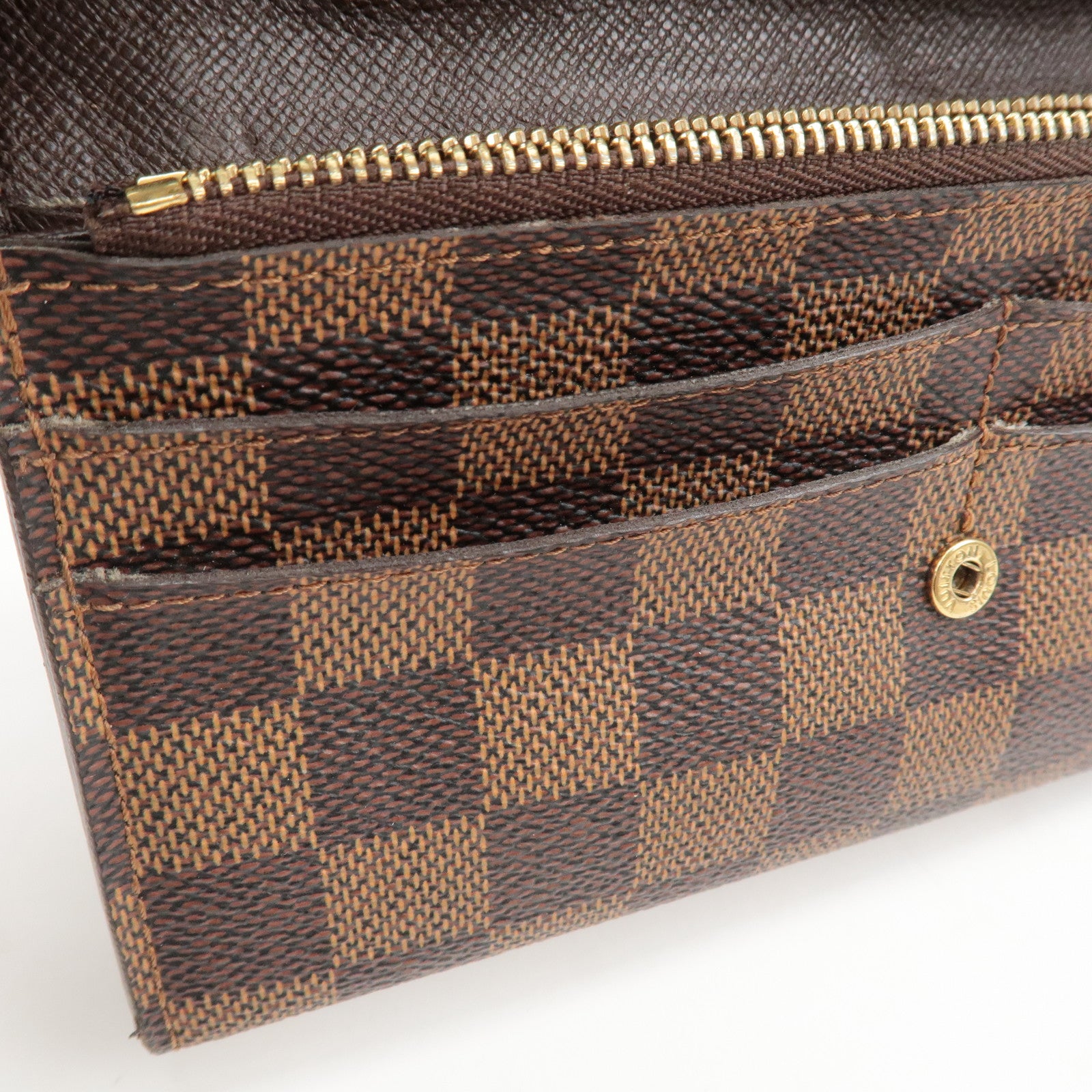 Louis Vuitton Damier Portefeuille Emily Long Wallet N63019