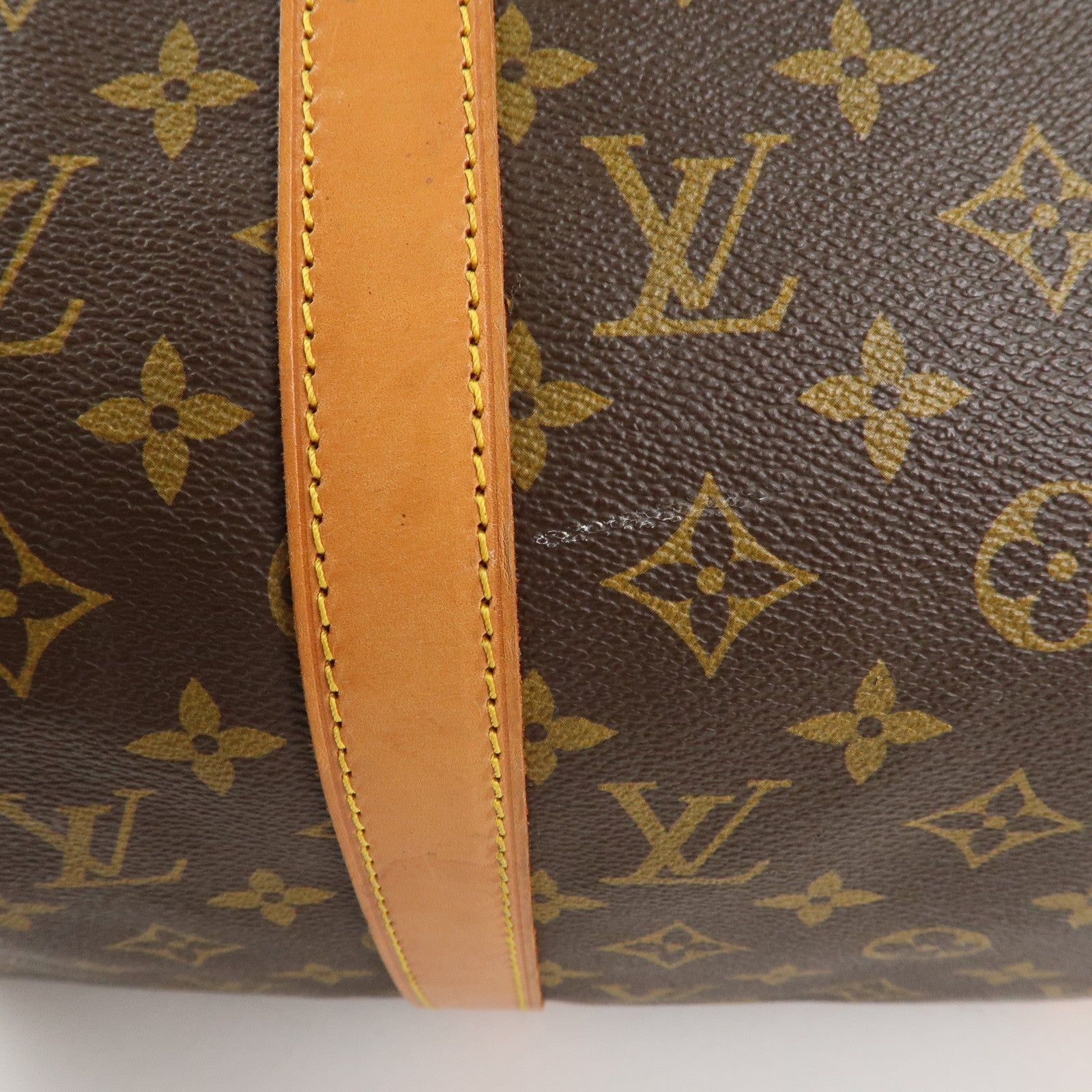 Louis Vuitton Monogram Sac Souple 45 Boston Bag Brown M41624