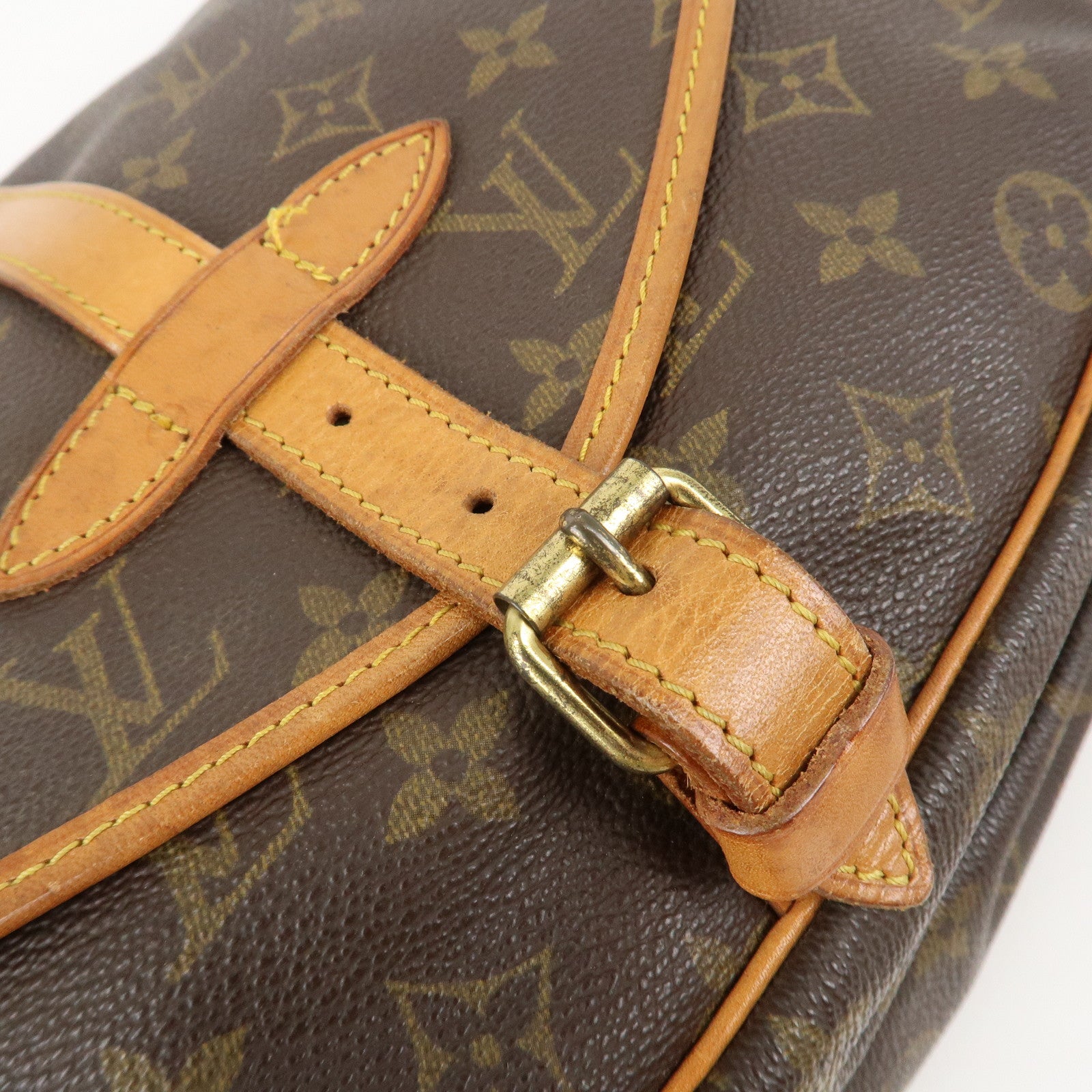 Louis Vuitton Monogram Saumur 30 Shoulder Bag Brown M42256 Bag Used