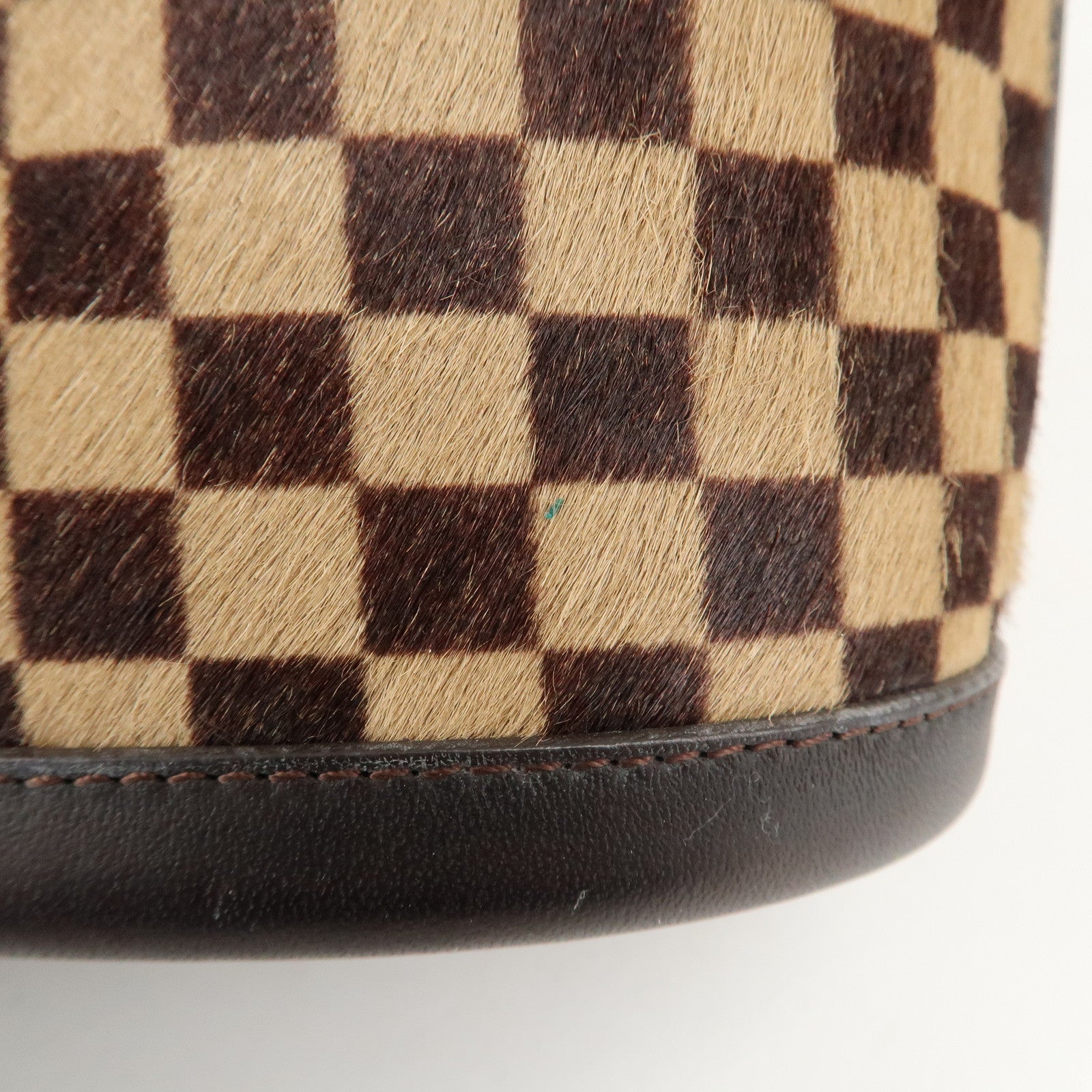 Louis Vuitton Damier Sauvage Impala Hand Bag Beige Brown M92133 Used