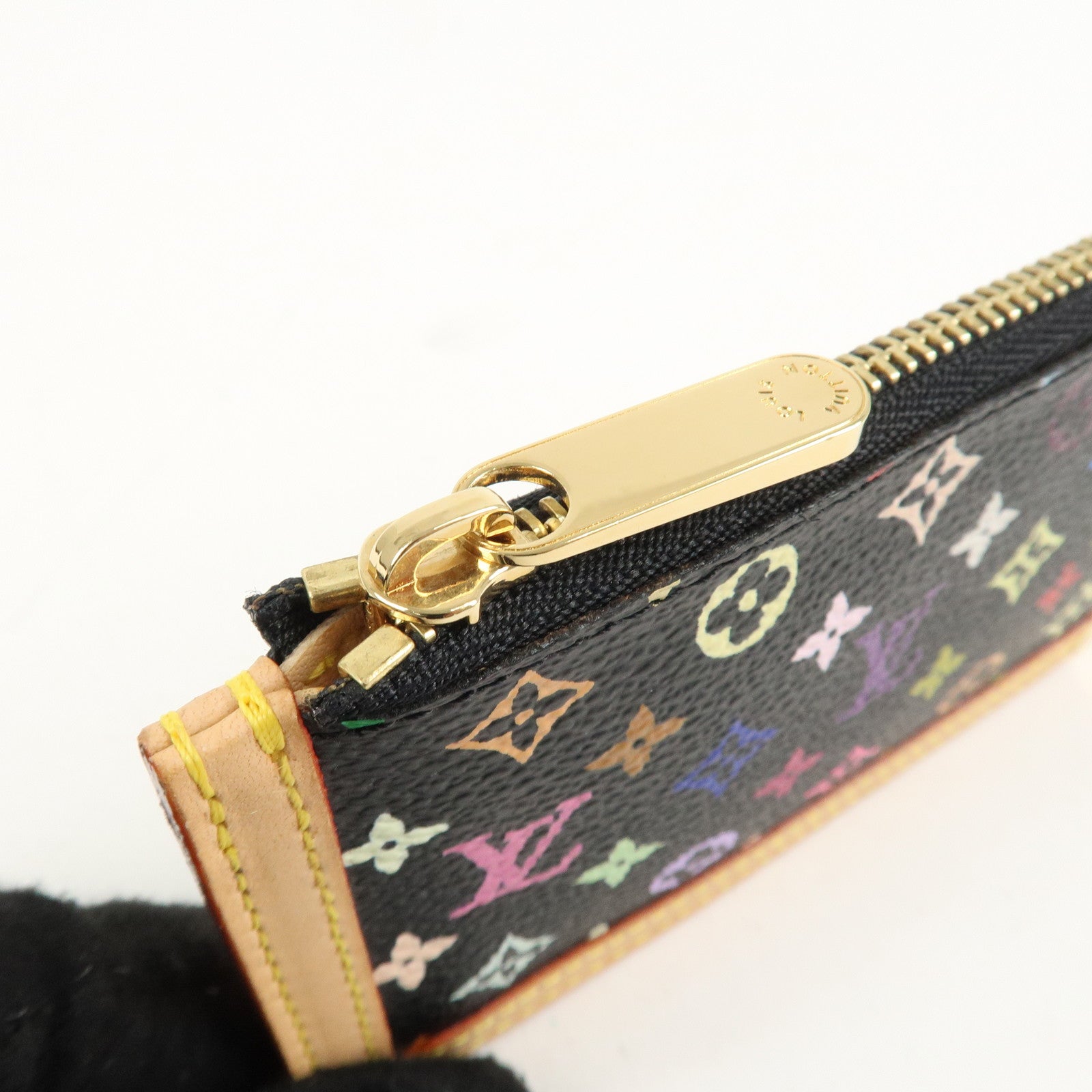 Louis Vuitton Monogram Multi Color Pochette Cles Noir M92654