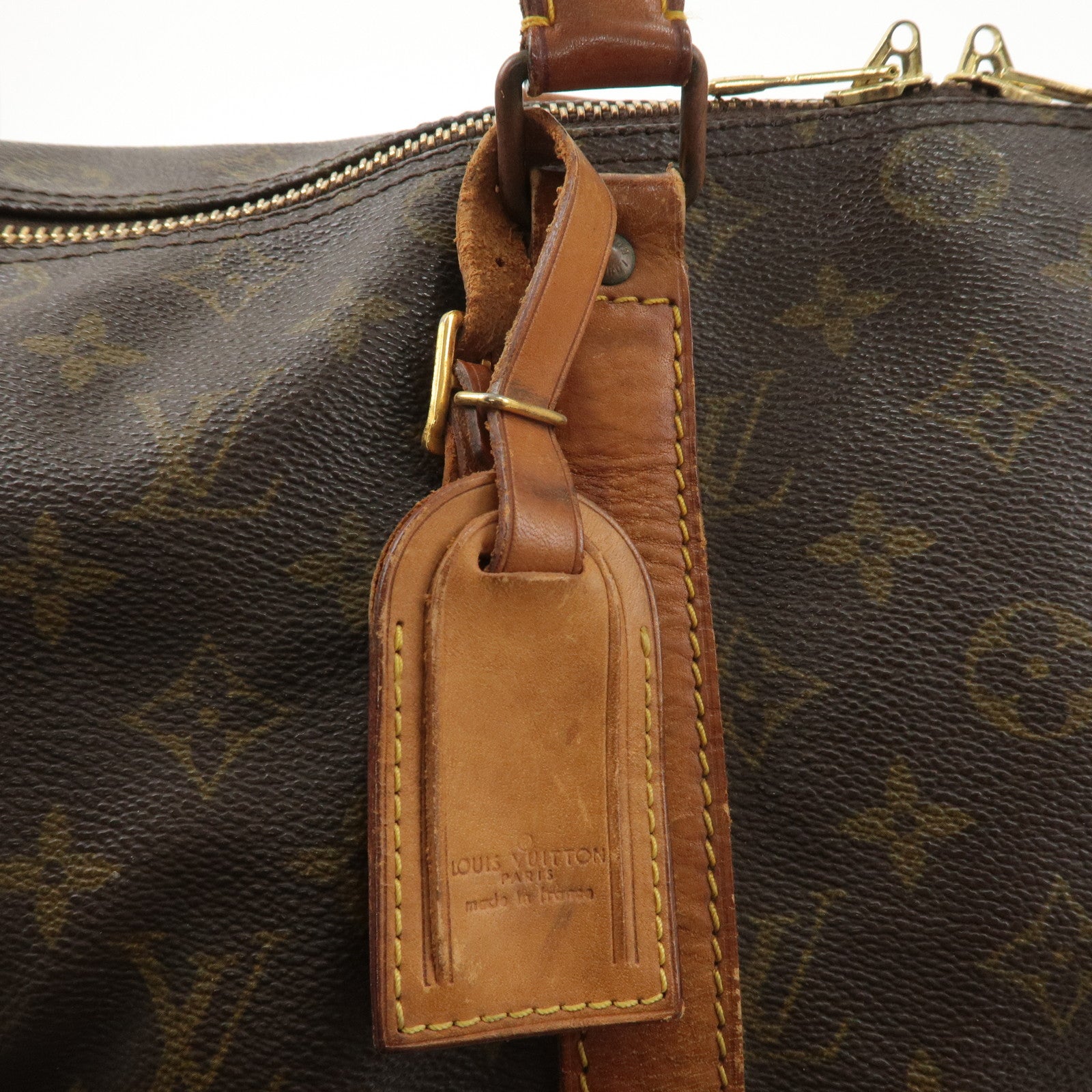 Louis Vuitton Monogram Keep All 45 Boston Bag Brown M41428