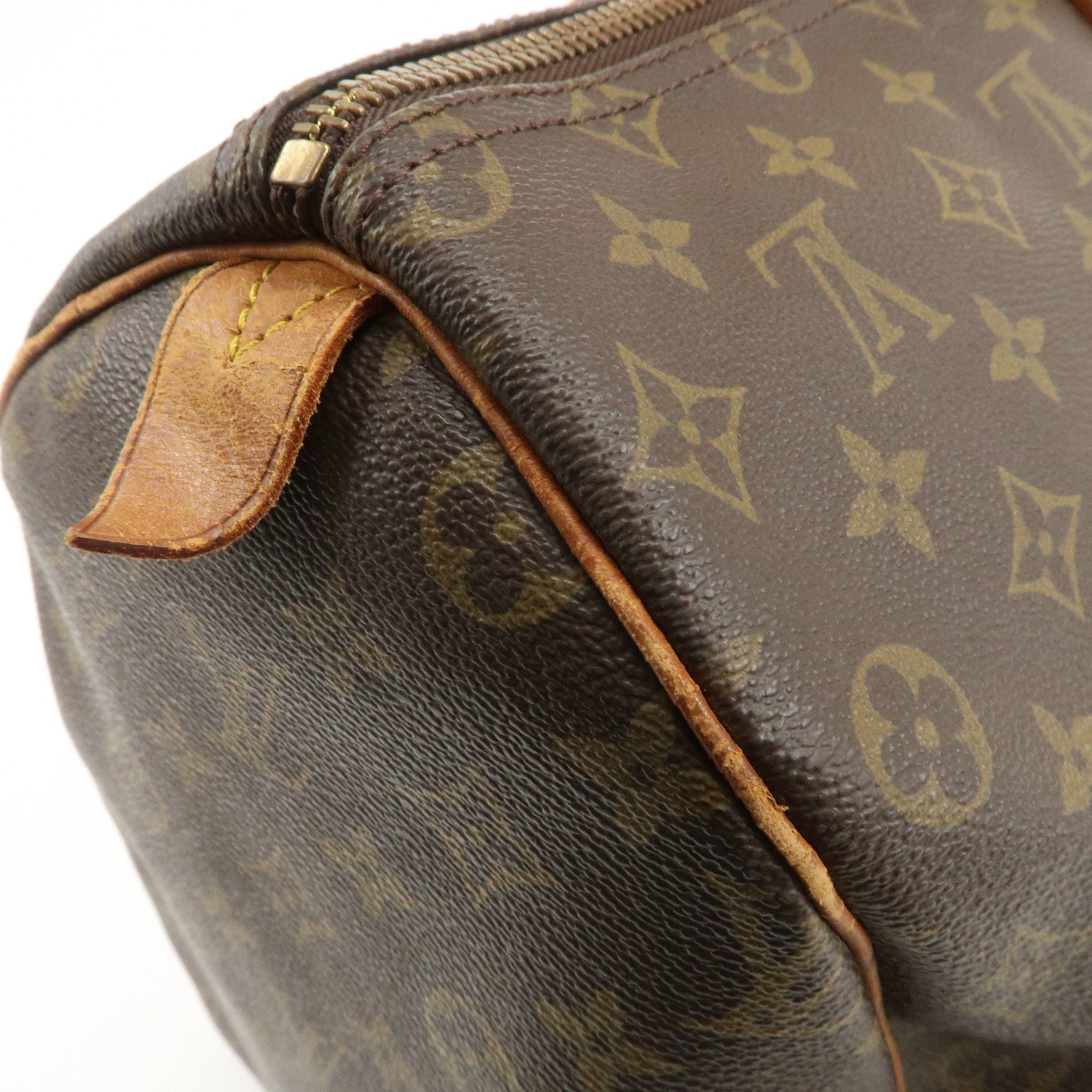 Louis Vuitton Monogram Keep All 50 Boston Bag Brown M41426 Used