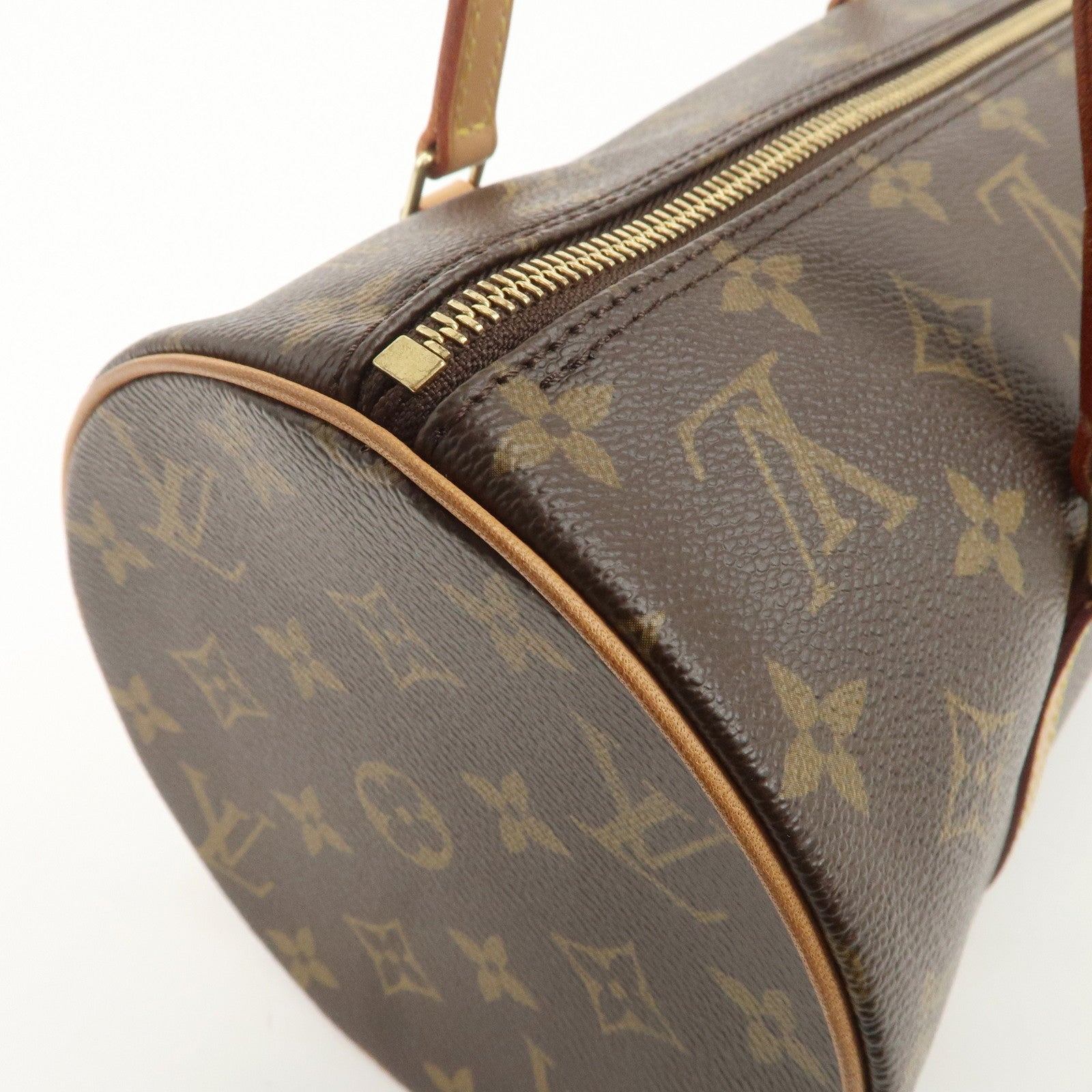 Louis Vuitton Monogram Papillon 30 Hand Bag Brown M51385