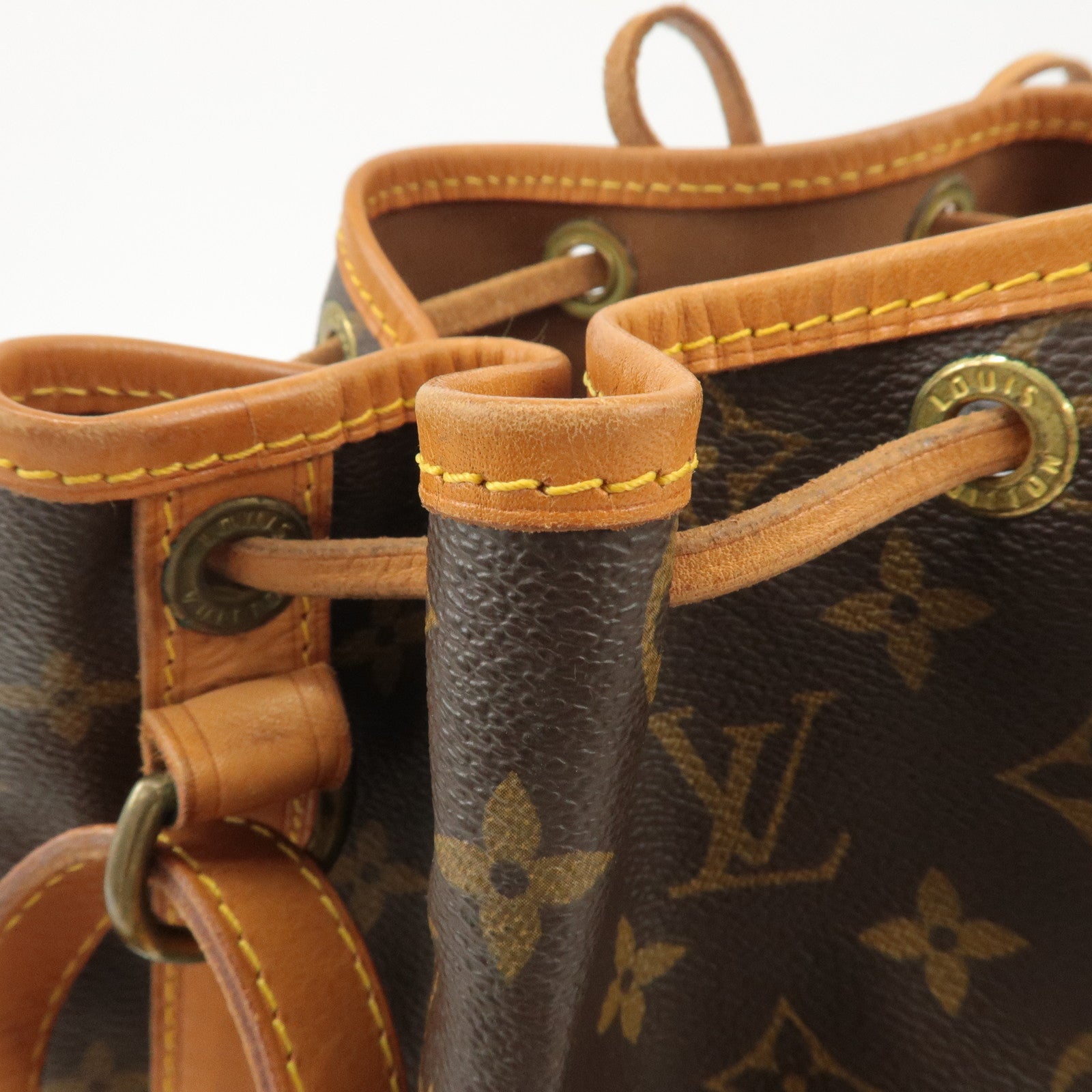 Louis Vuitton Monogram Noe Shoulder Bag Hand Bag Brown M42224 Used