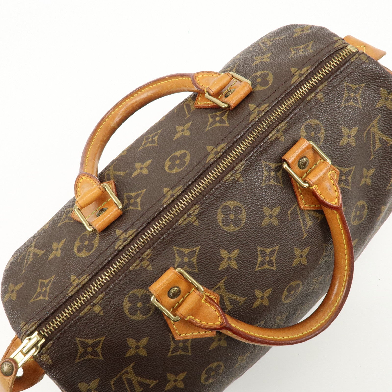 Louis Vuitton Monogram Speedy 30 Hand Bag Boston Bag M41108 Used