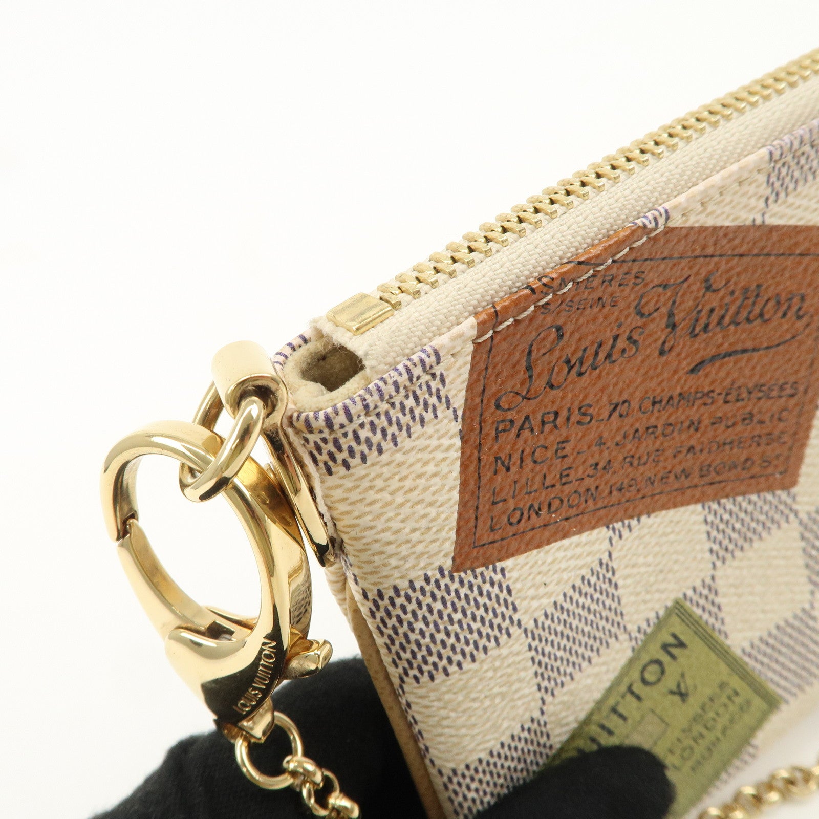 Louis Vuitton Damier Azur Travel Colletion Pochette Milla N63078