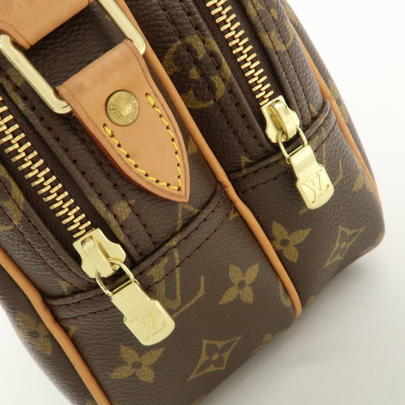 Louis Vuitton Monogram Reporter PM Shoulder Bag Brown M45254