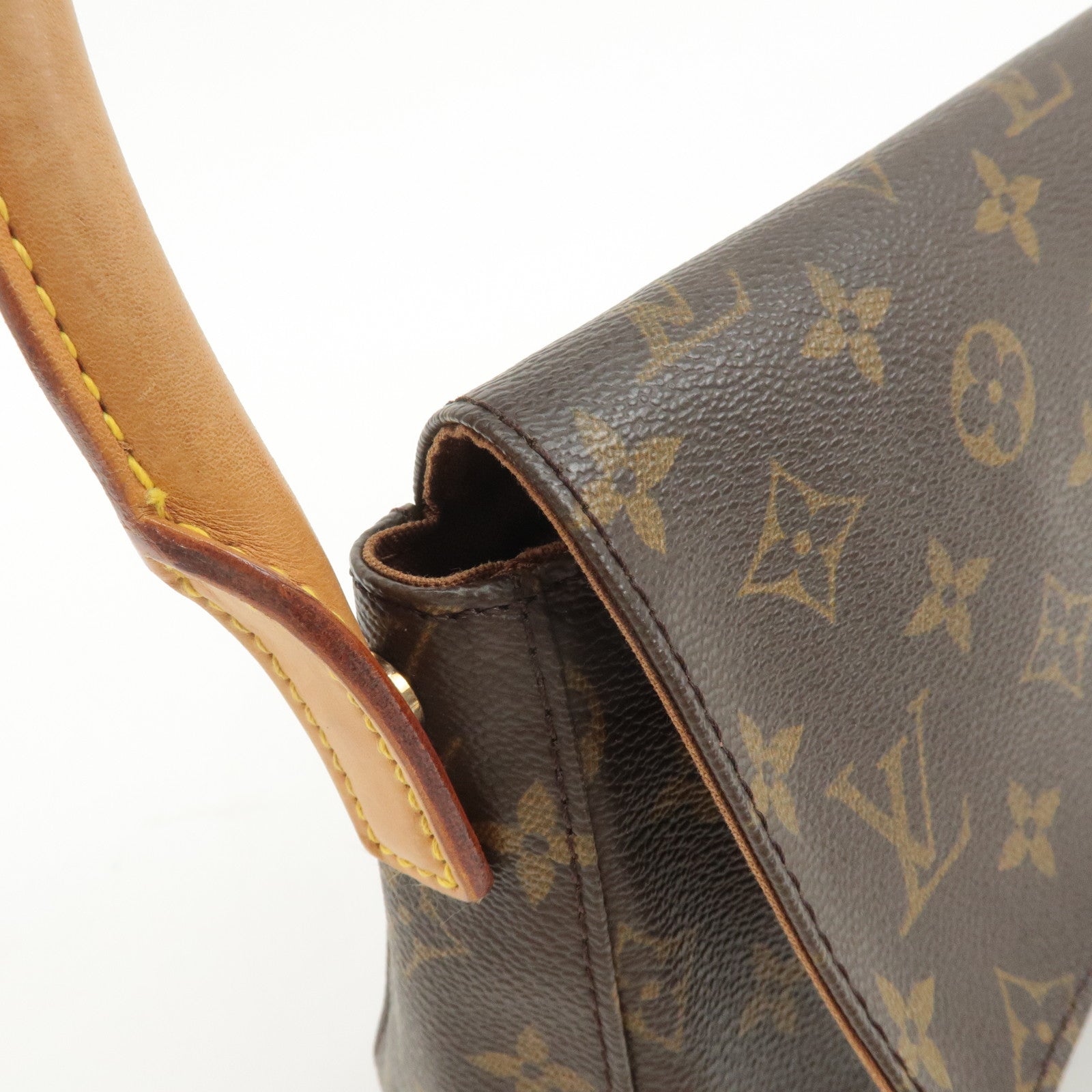 Louis Vuitton Monogram Mini Looping Shoulder Bag Hand Bag M51147 Used