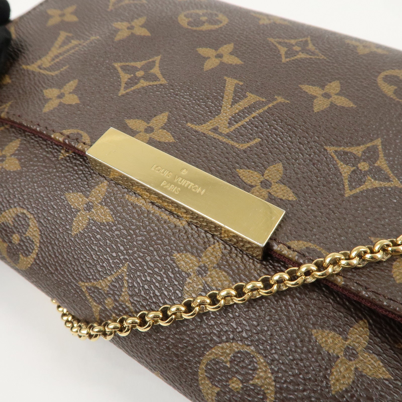 Louis Vuitton Monogram Favorite MM Hand Bag Brown M40718