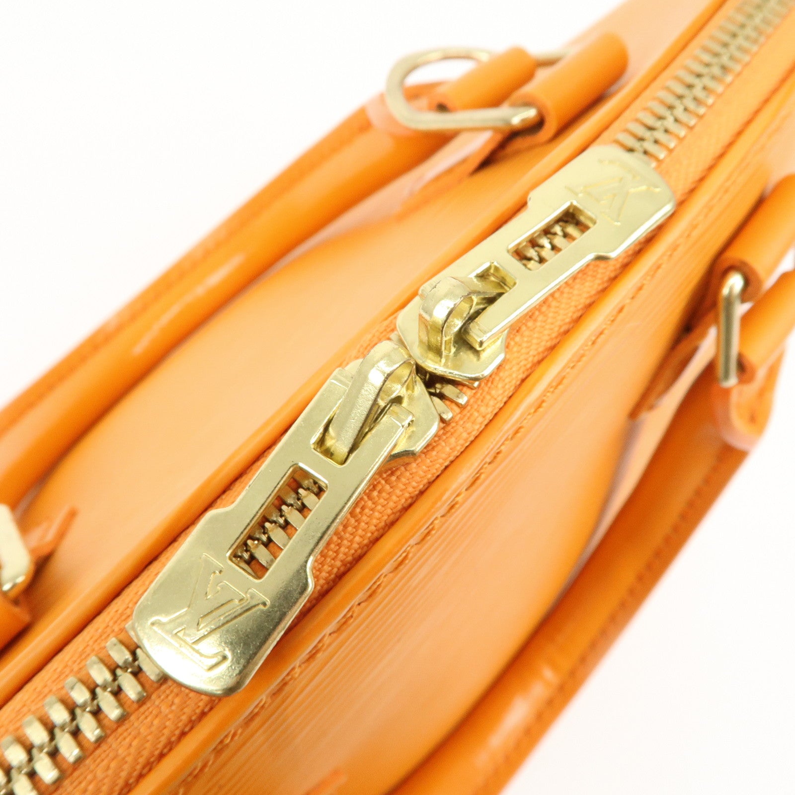 Louis Vuitton Epi Alma PM Hand Bag Pimont Orange M40623 Used