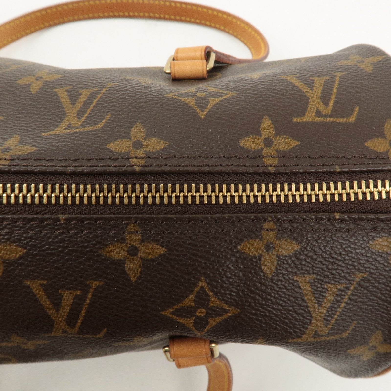 Louis Vuitton Monogram Papillon 30 Hand Bag Brown M51385