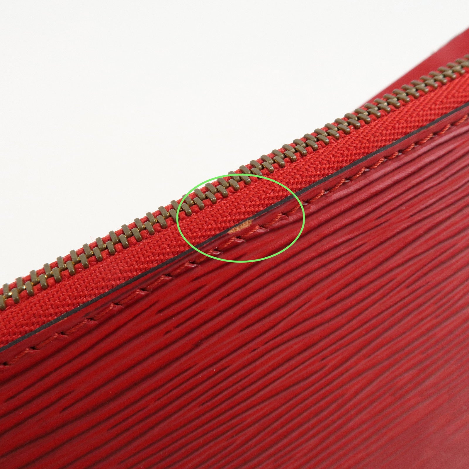 Louis Vuitton Epi Pochette Accessoires Pouch Castilian Red M52947 Used