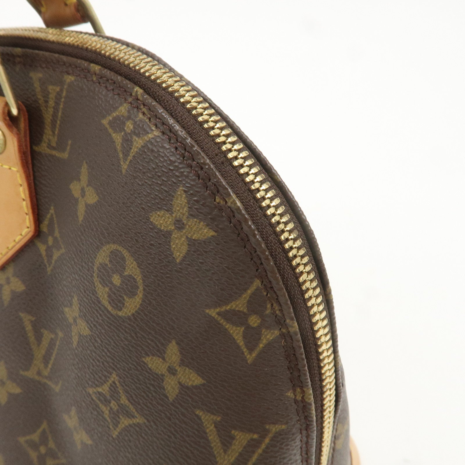 Louis Vuitton Monogram Alma Hand Bag Brown M51130