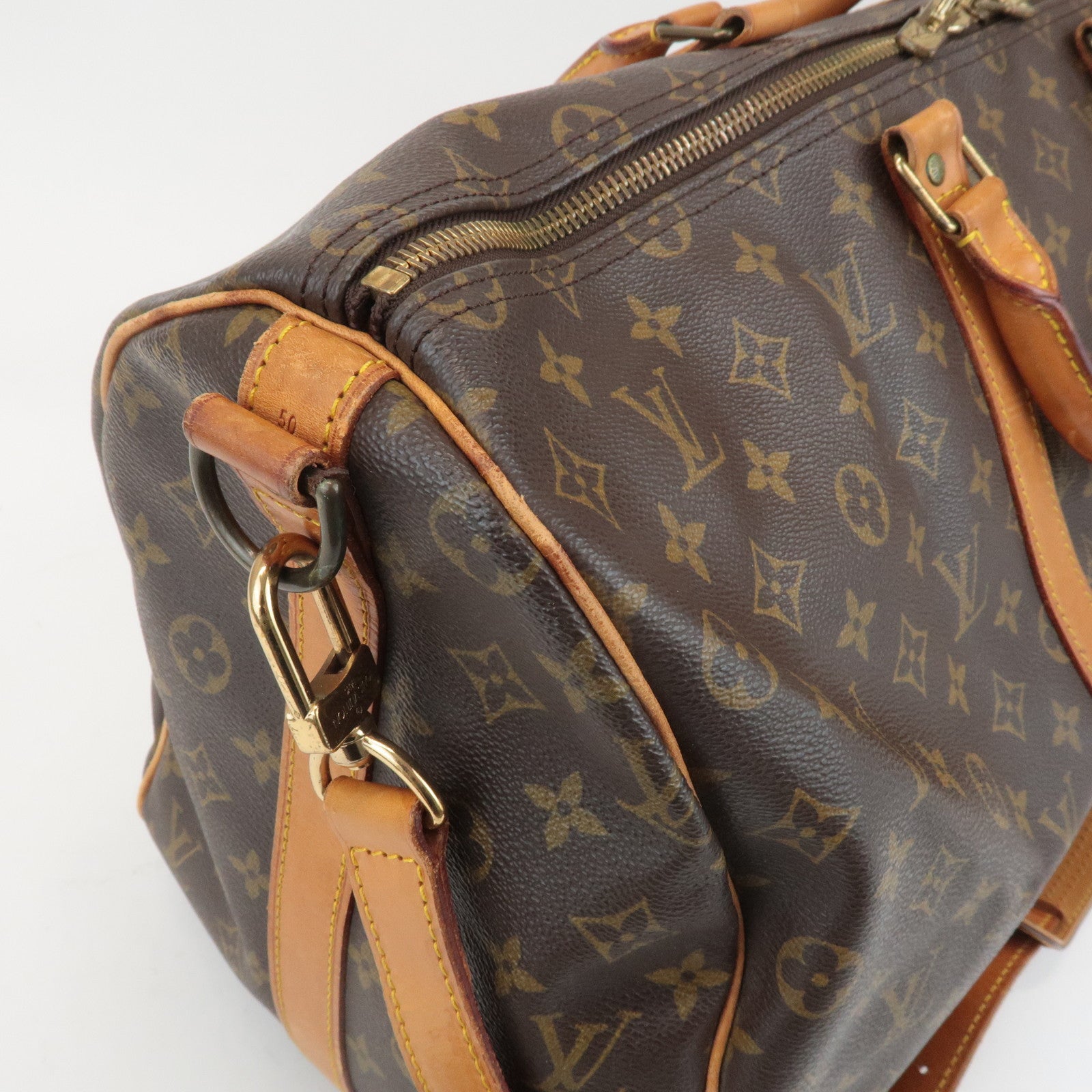 Louis Vuitton Monogram Keep All Bandouliere 50 Boston Bag M41416 Used