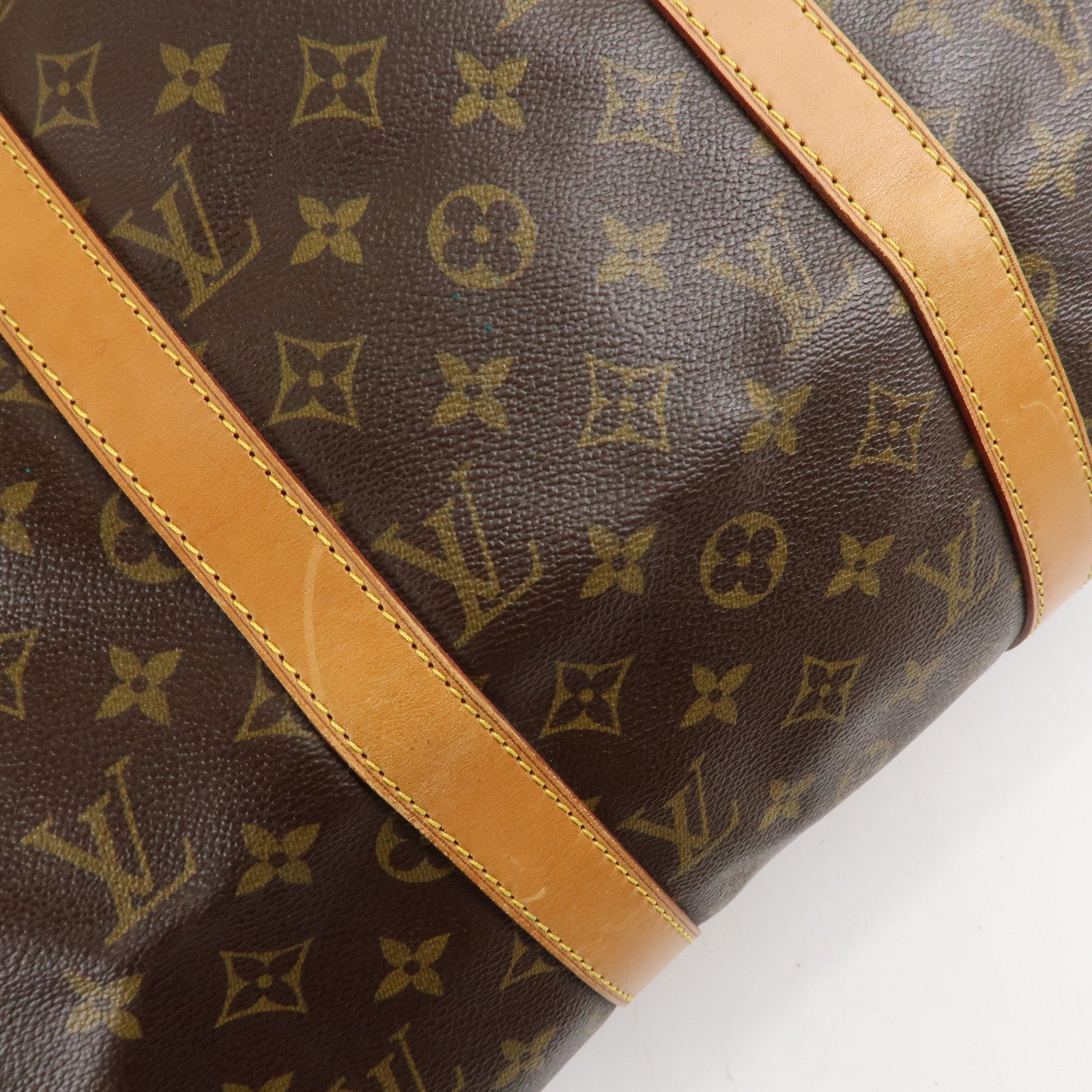 Louis Vuitton Monogram Keep All 50 Boston Bag Brown M41426 Used