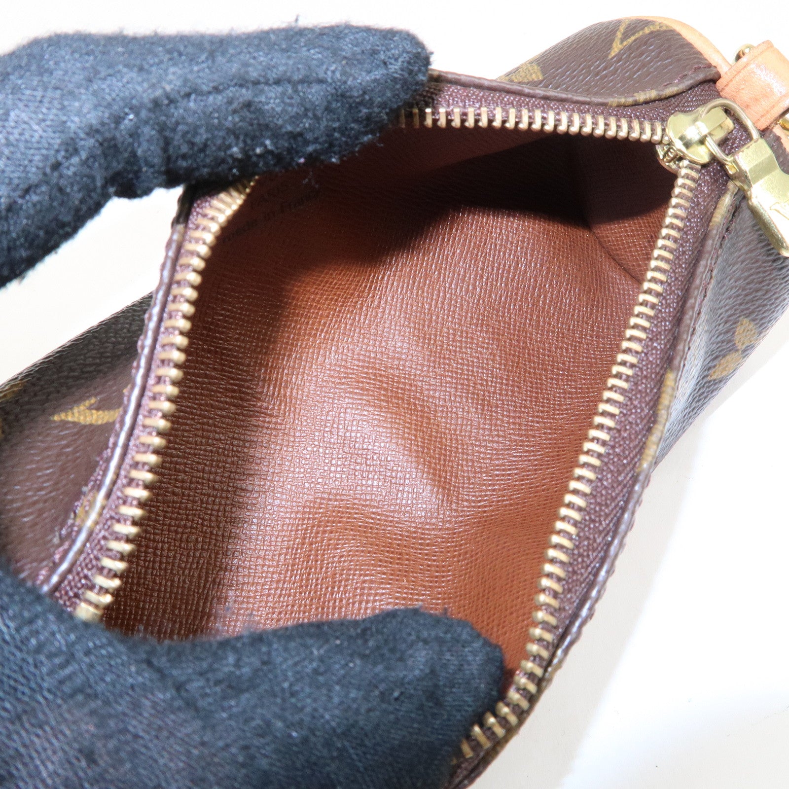 Louis Vuitton Monogram Mini Pouch for Papillon Bag Brown