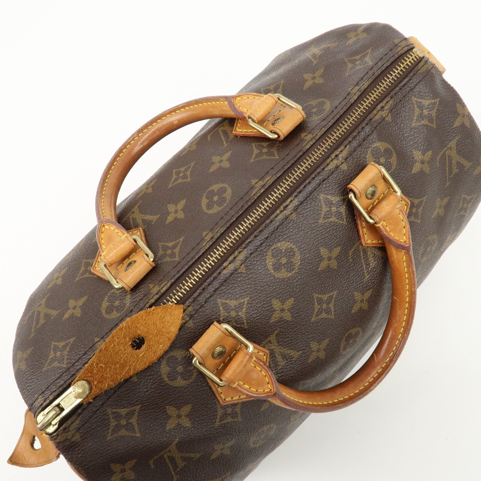 Louis Vuitton Monogram Speedy 30 Hand Bag Boston Bag M41108 Used