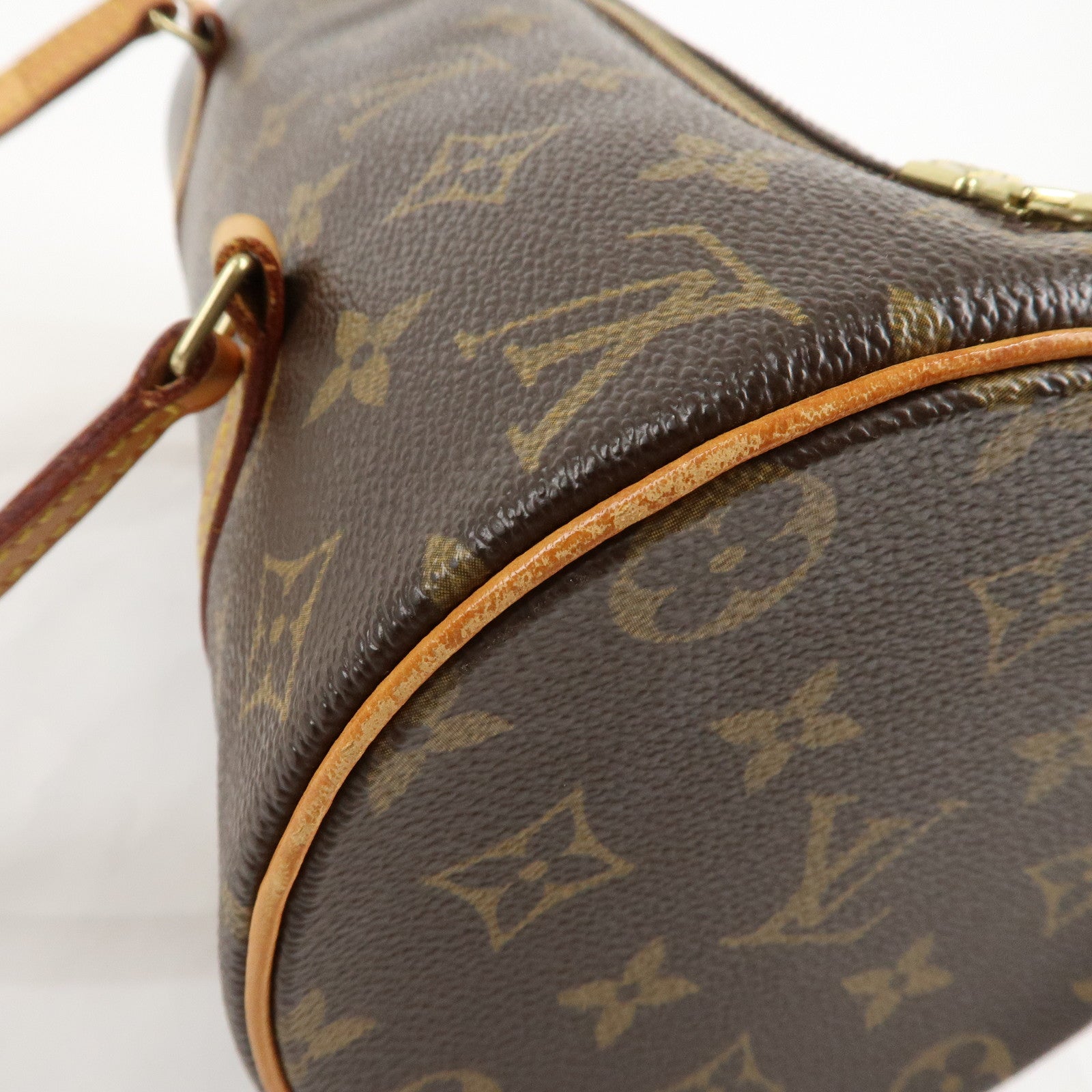 Louis Vuitton Monogram Papillon 26 Hand Bag New Style Brown M51386 Used