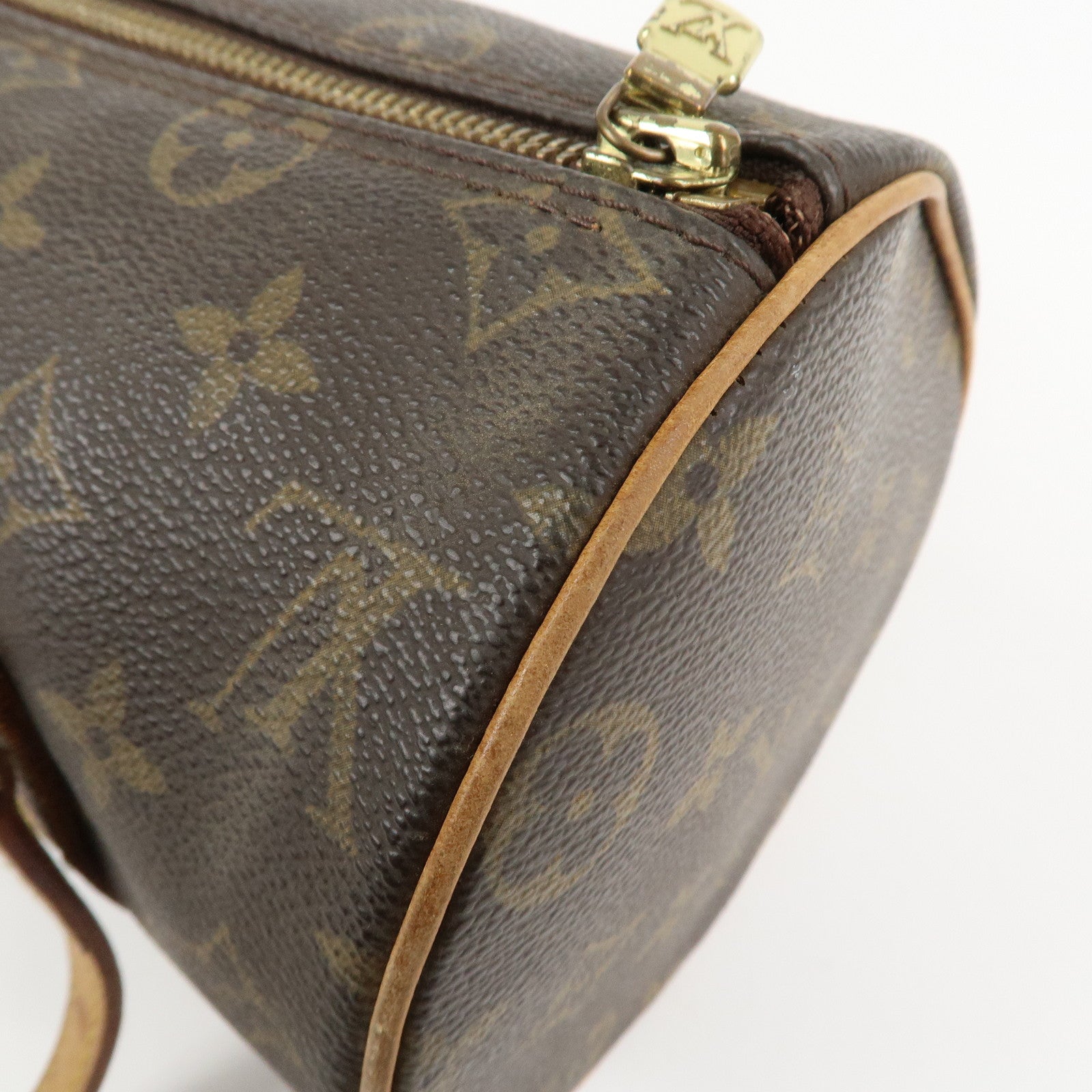 Louis Vuitton Monogram Papillon 26 Hand Bag Brown M51386 Used