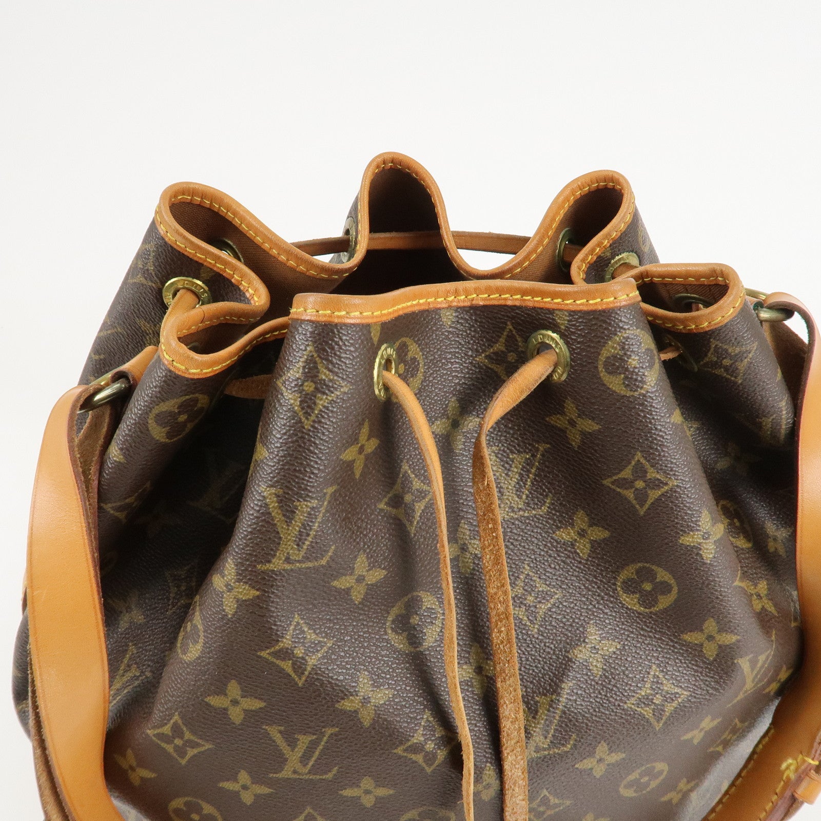 Louis Vuitton Monogram Noe Shoulder Bag Hand Bag Brown M42224 Used