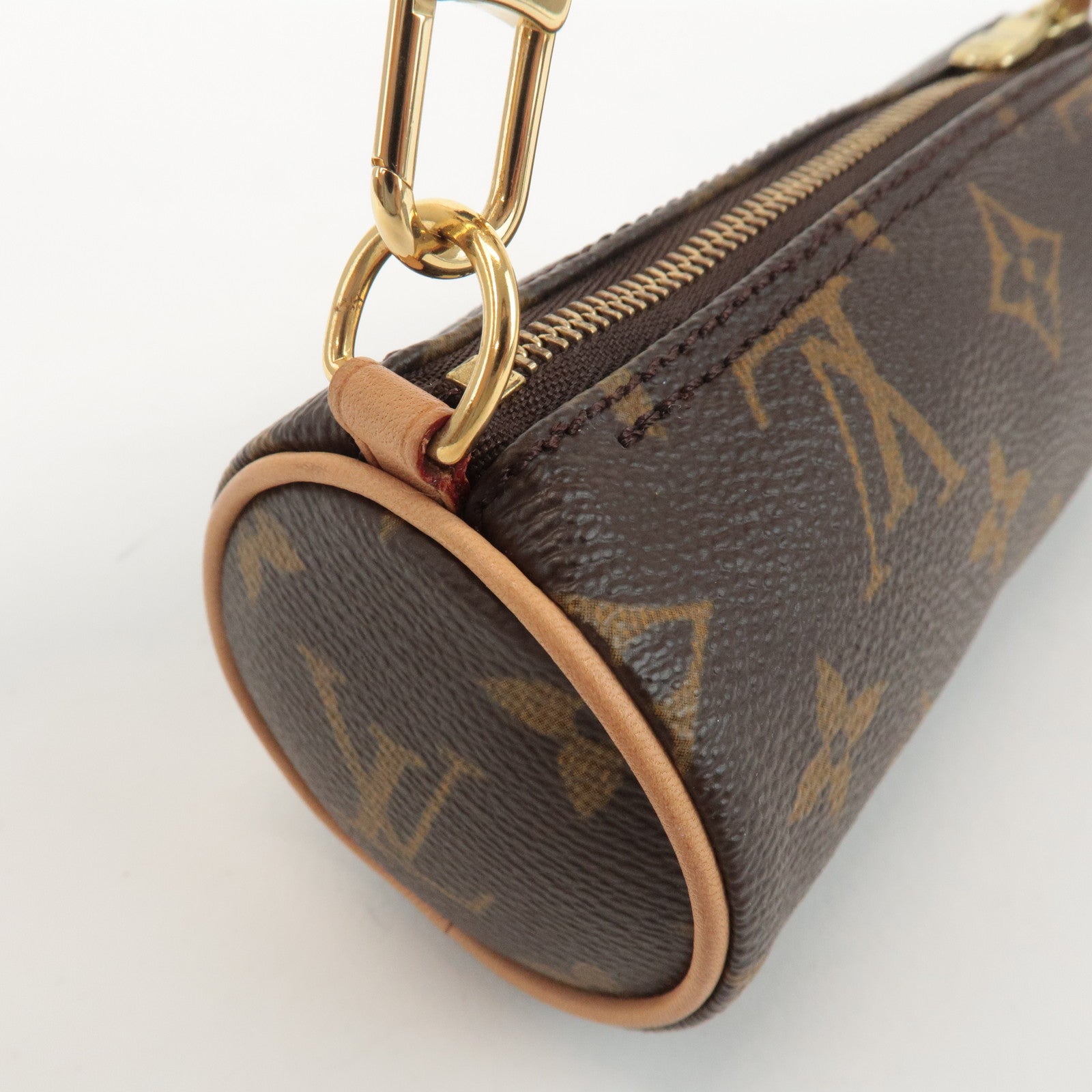 Louis Vuitton Monogram Mini Pouch for Papillon Bag New Style Brown Used