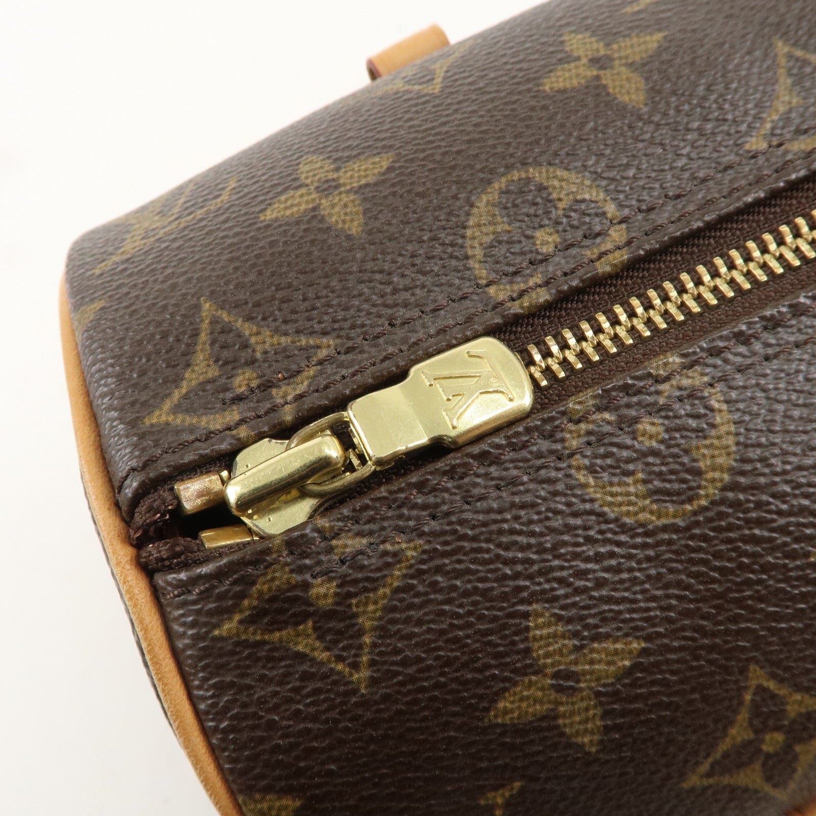 Louis Vuitton Monogram Papillon 26 Hand Bag 
Pouch Brown M51386